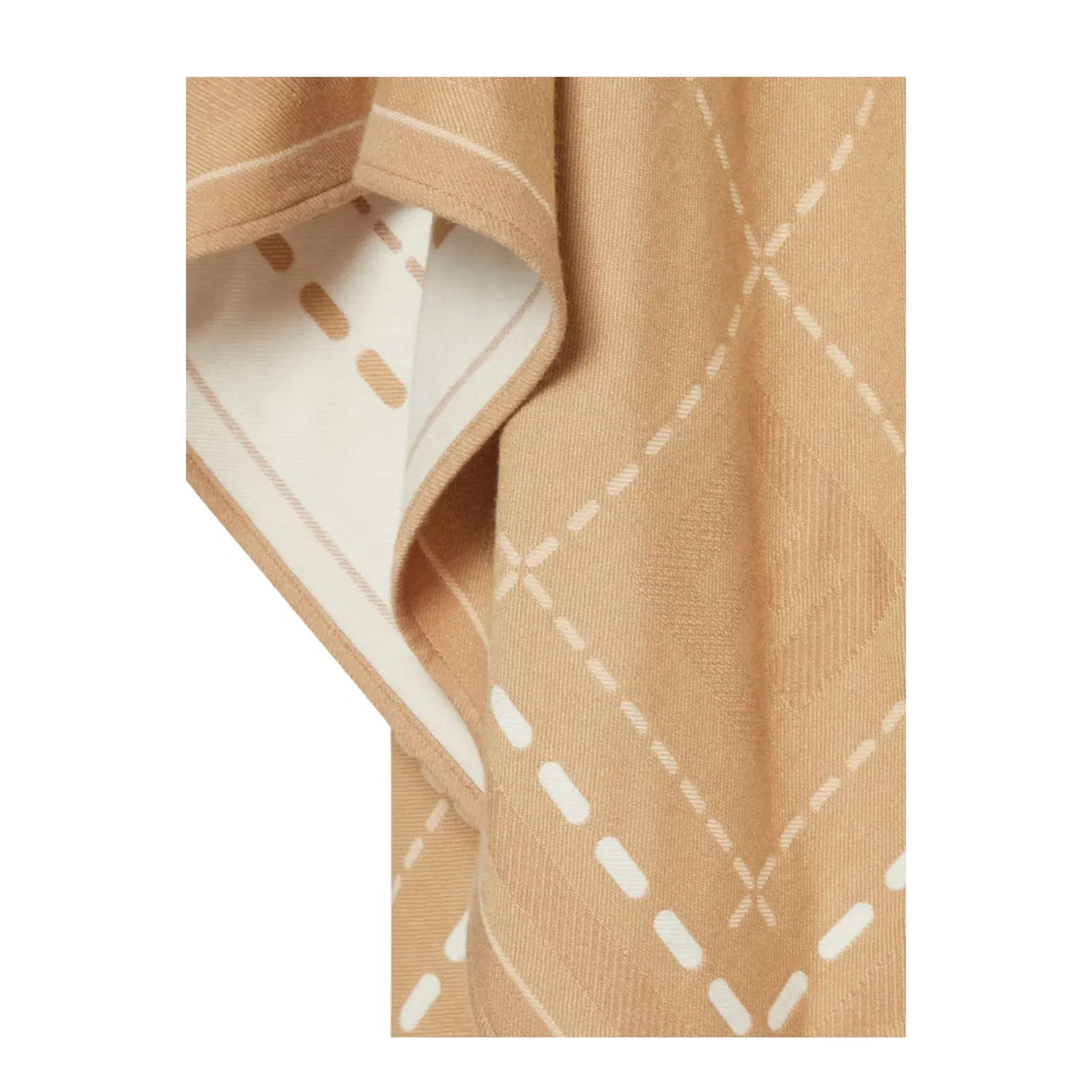 Beige Wool Poncho