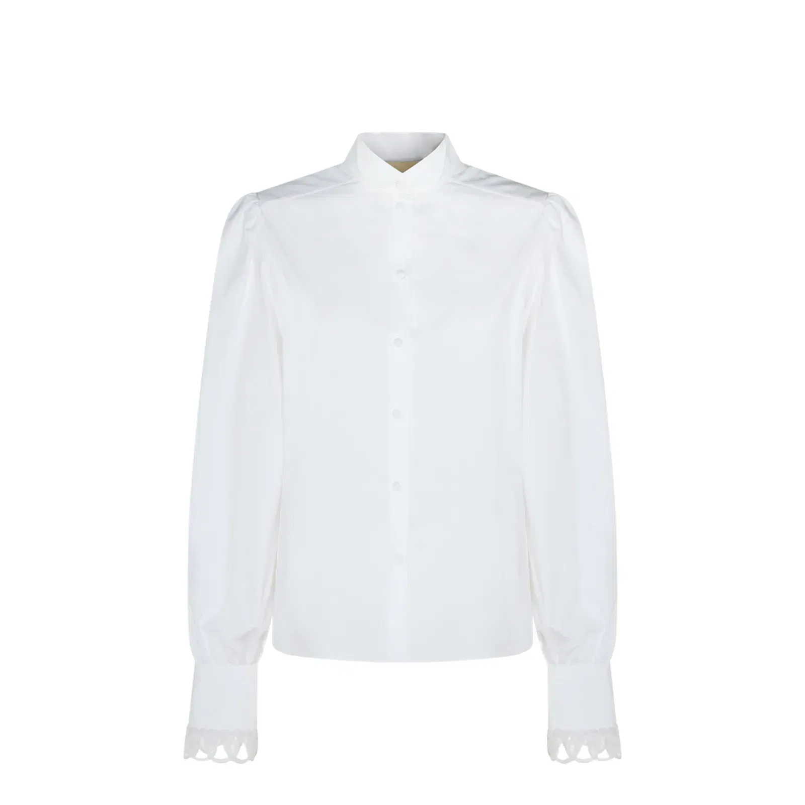 White Cotton Poplin Shirt