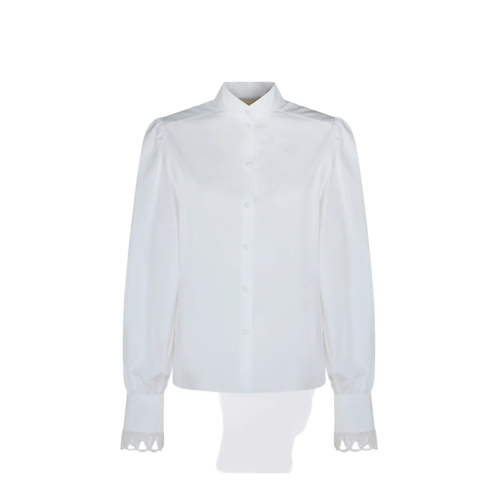 White Cotton Poplin Shirt