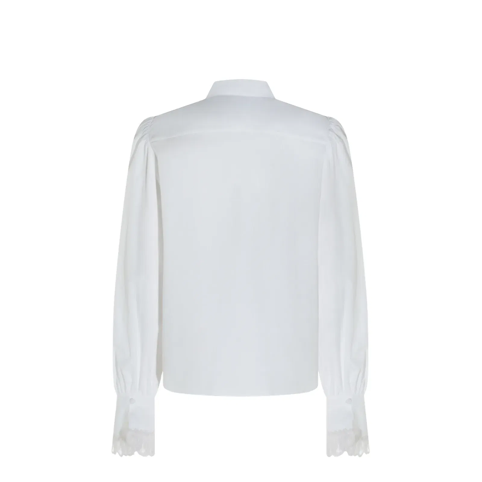 White Cotton Poplin Shirt
