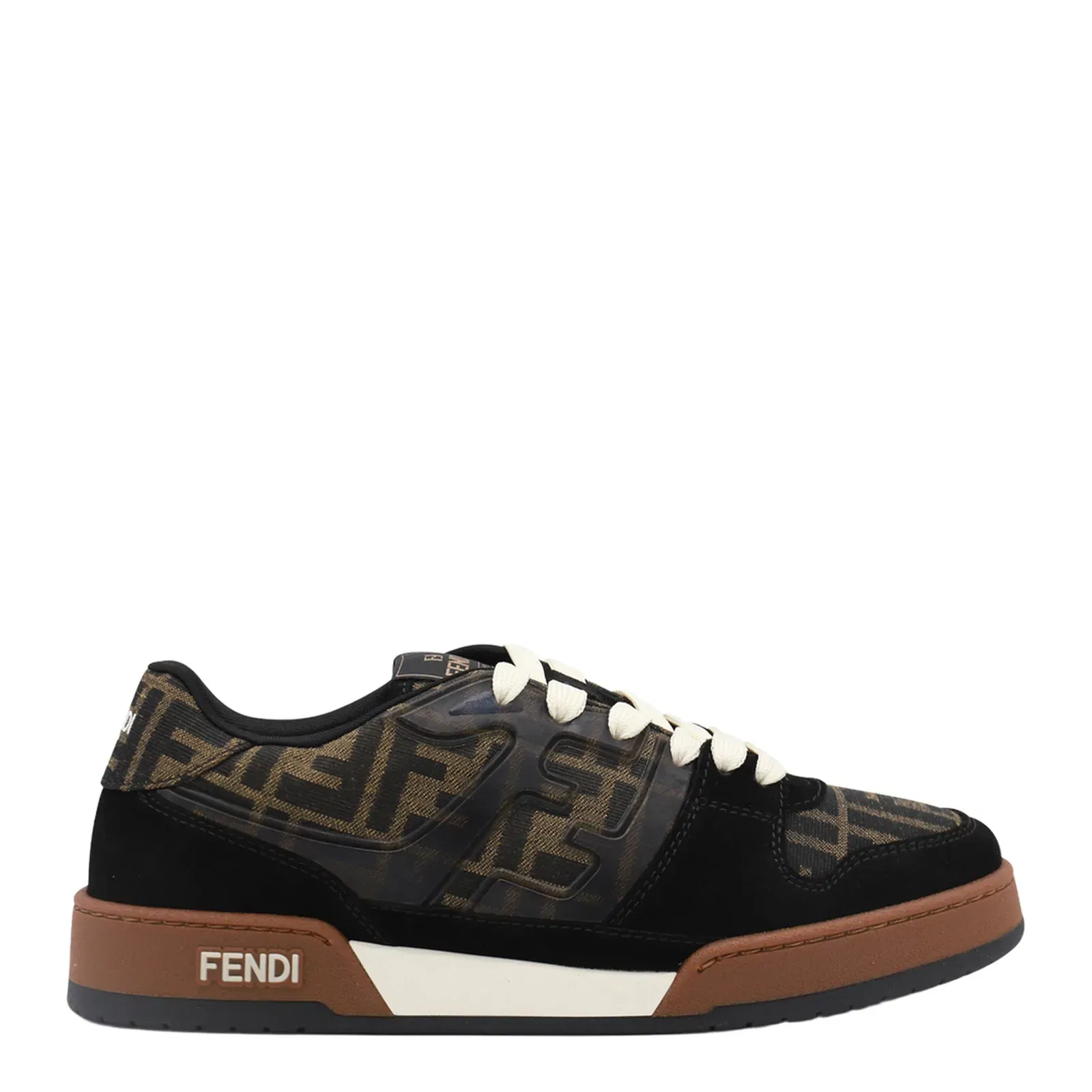 Match Sneaker in Black/Tabacco FF Jacquard