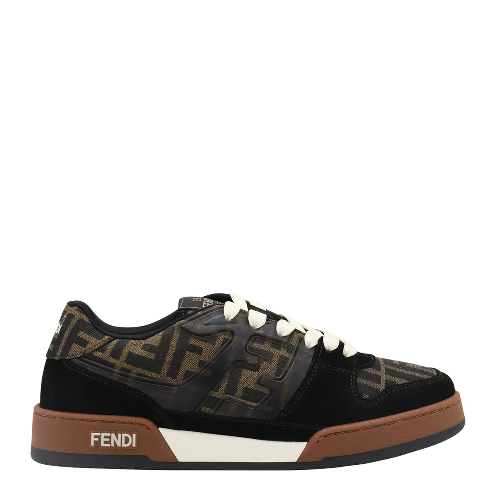 Match Sneaker in Black/Tabacco FF Jacquard