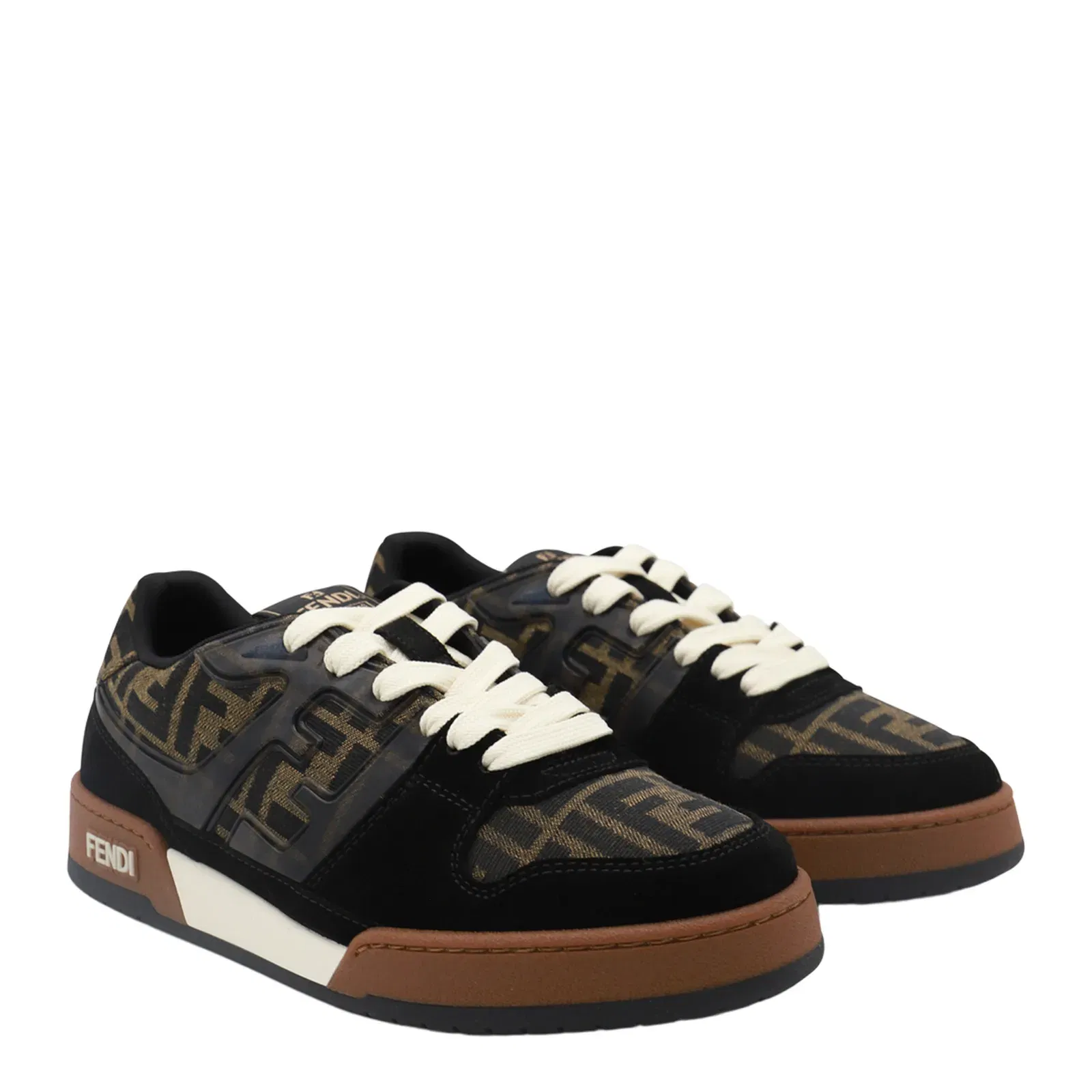 Match Sneaker in Black/Tabacco FF Jacquard