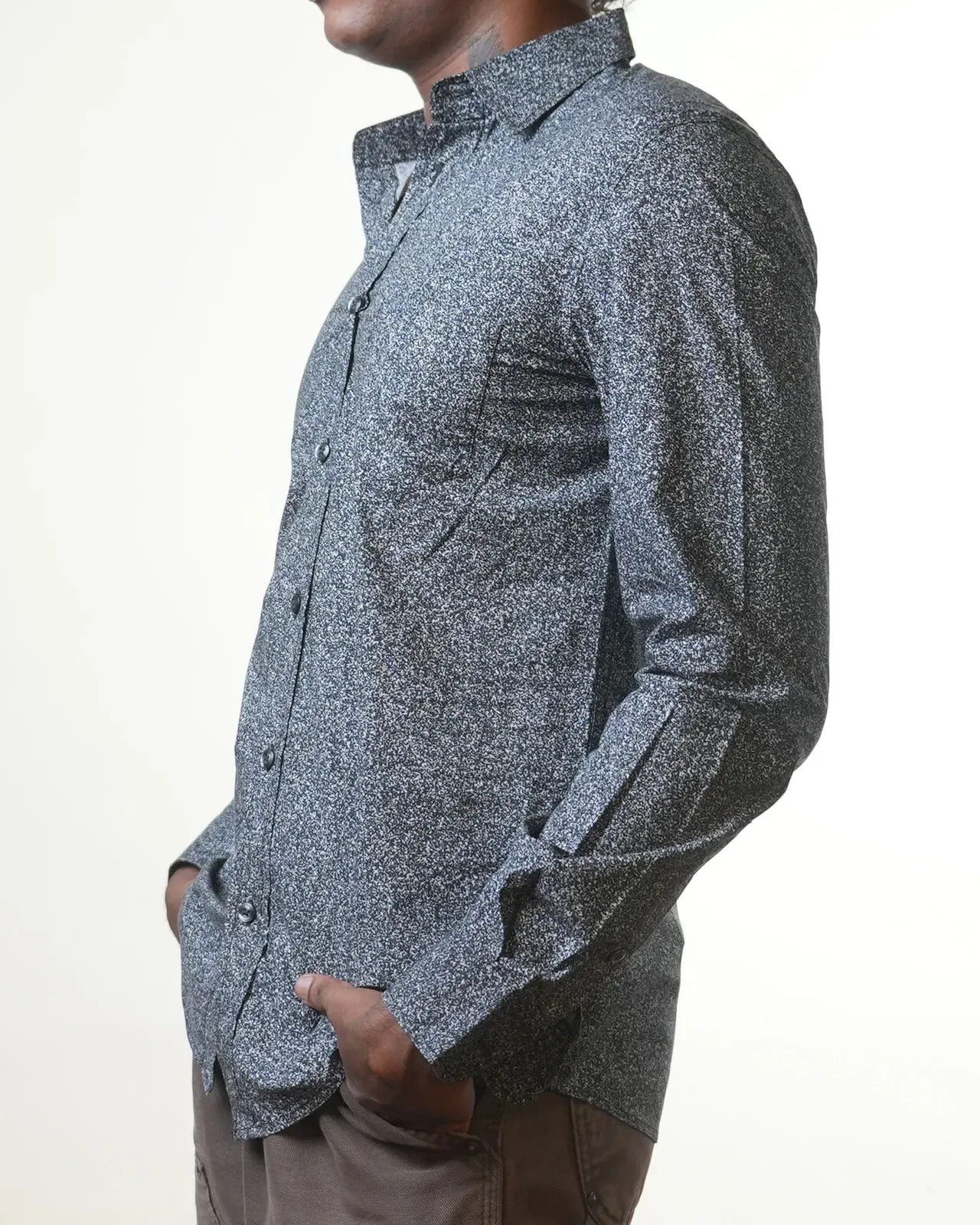 Diesel Black White Splattered Shirt (S)