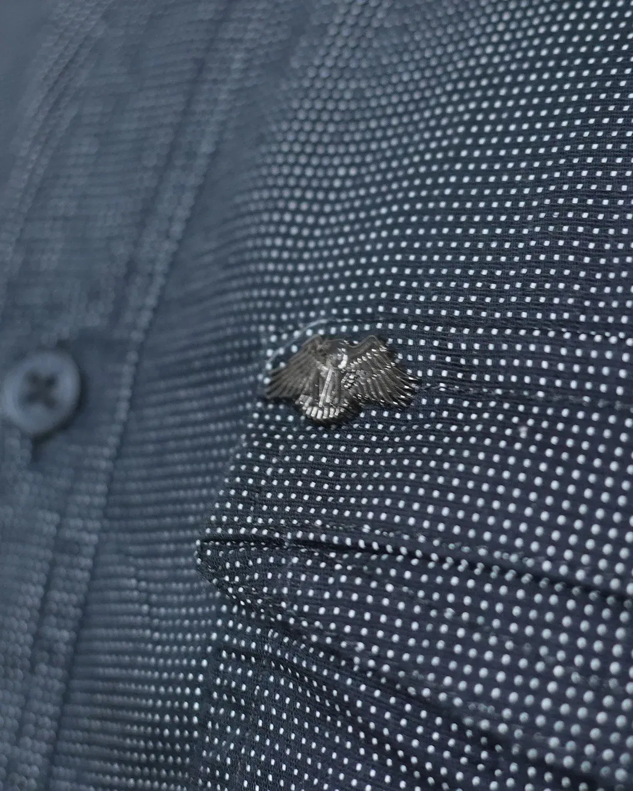 Armani Exchange Black Dotted Shirt (M)