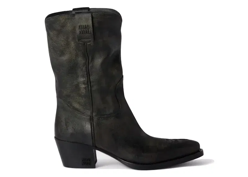 Miu Miu Leather Boots Nero (Women's)