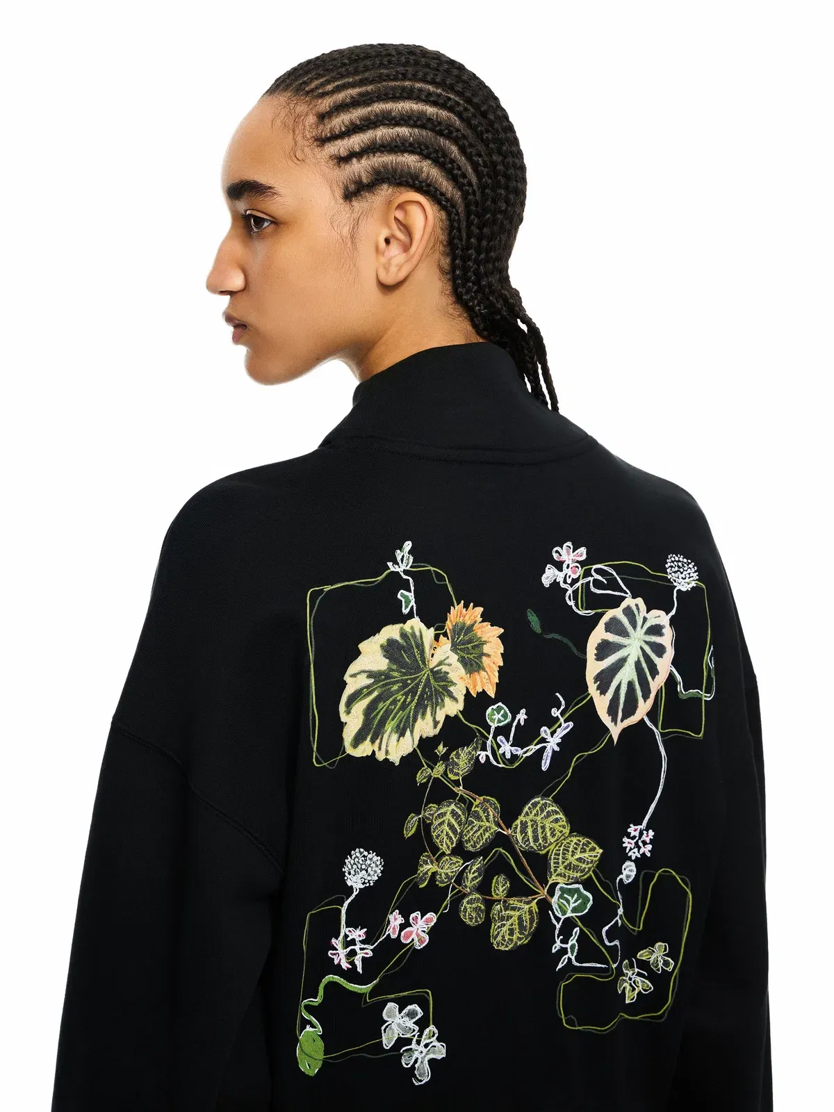 Off-White Arrow Leaves Zip Up Sweatshirt