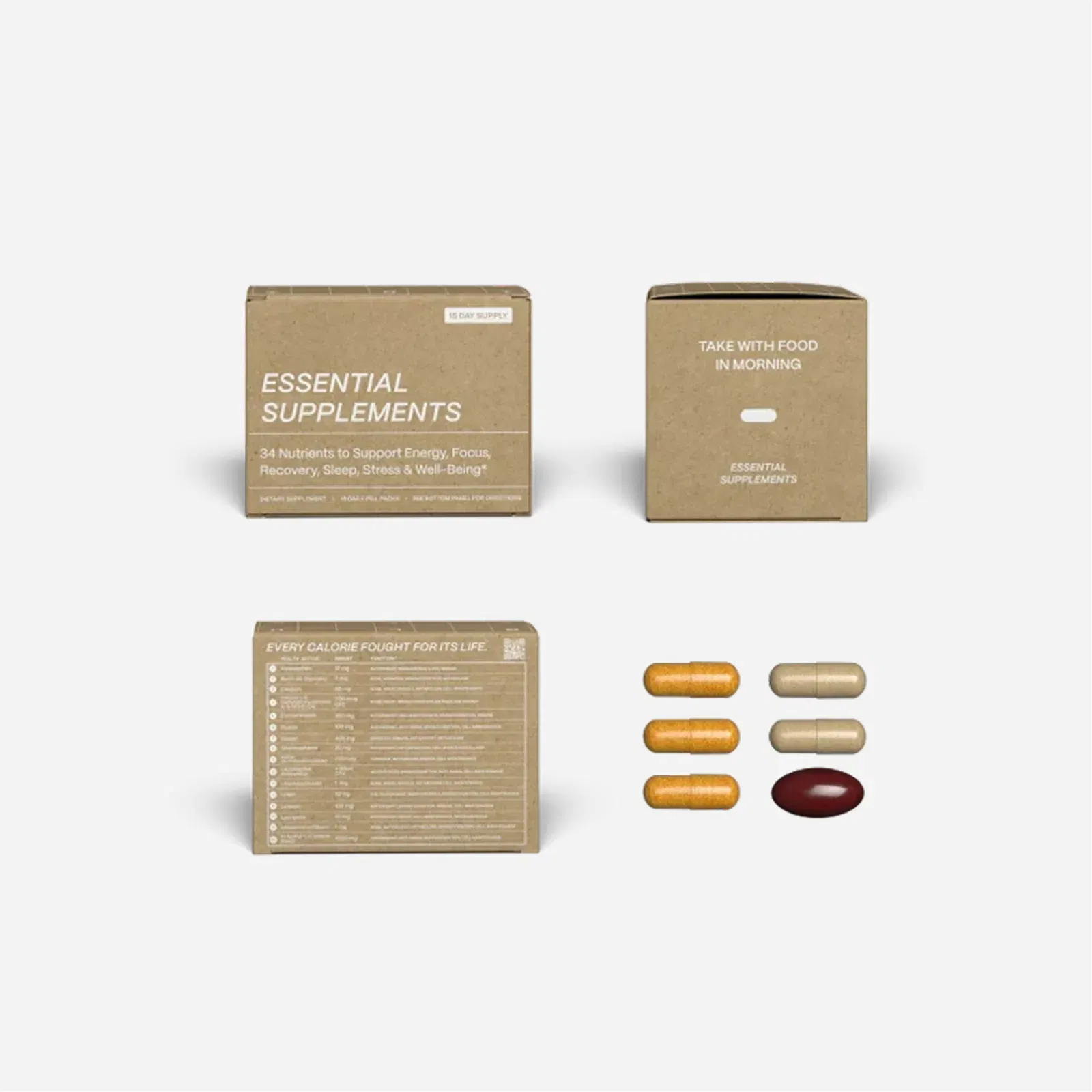Blueprint Bryan Johnson Essential Supplements Travel Packs
