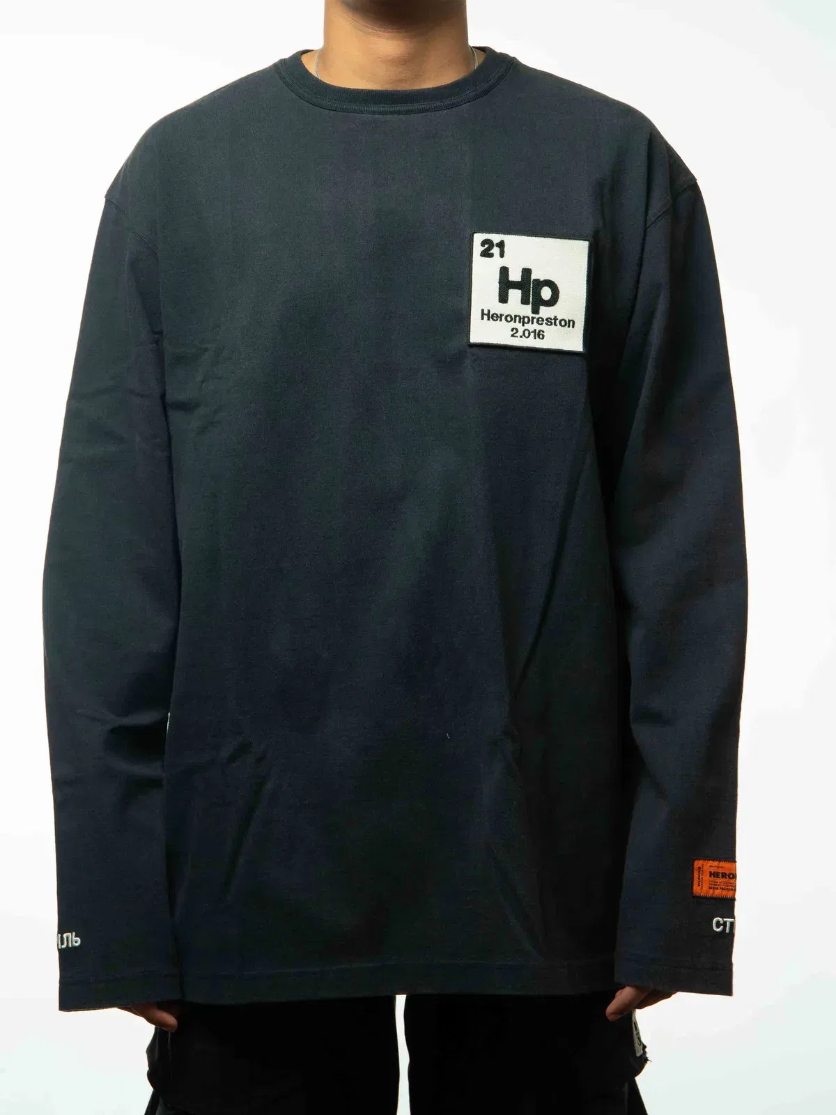 Heron Preston Cotton Long Sleeve T-Shirt (S)