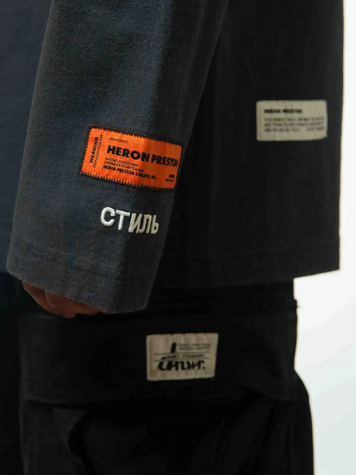Heron Preston Cotton Long Sleeve T-Shirt (S)