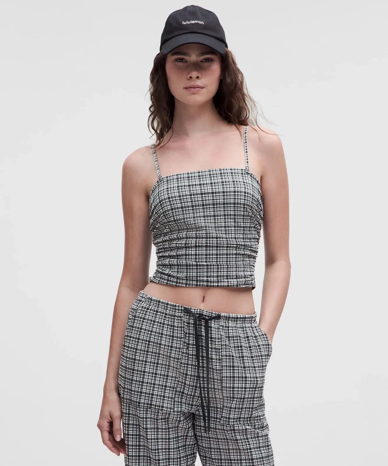 Lululemon Women's Seersucker Check Strappy Tank Top