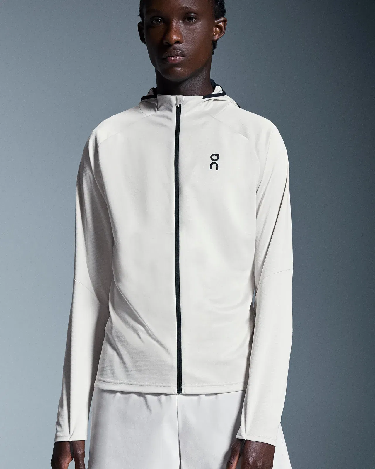 On Climate Zip Hoodie Silver
