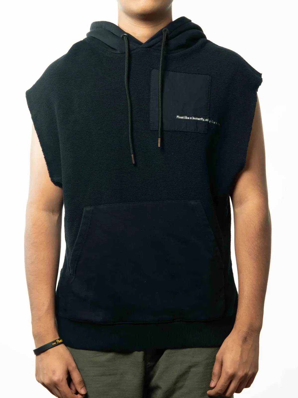 Marcelo Burlon x Muhammad Ali Black Rings Sleeveless Hoodie (One Size)