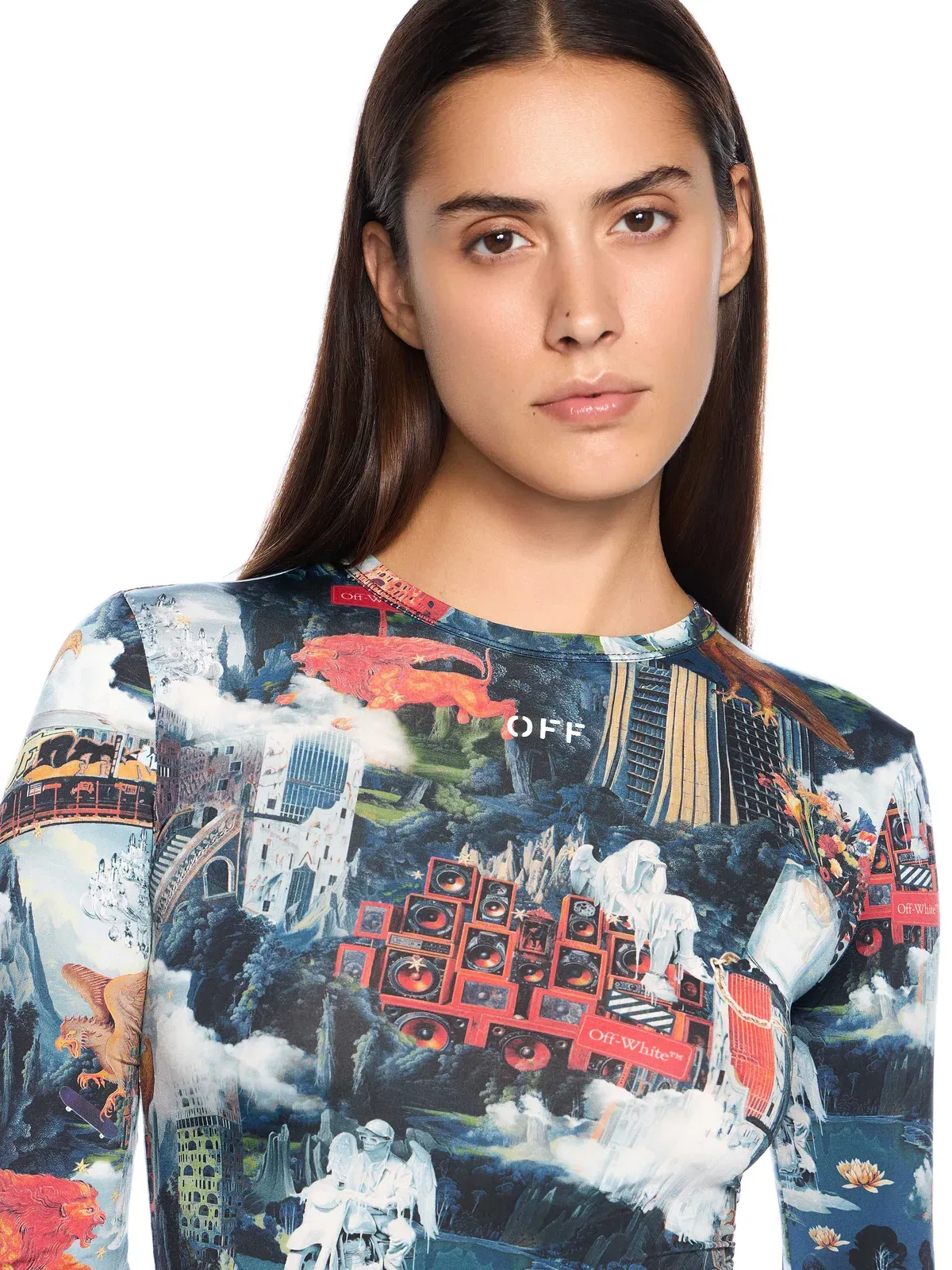Off-White World Paint Second Skin Crew