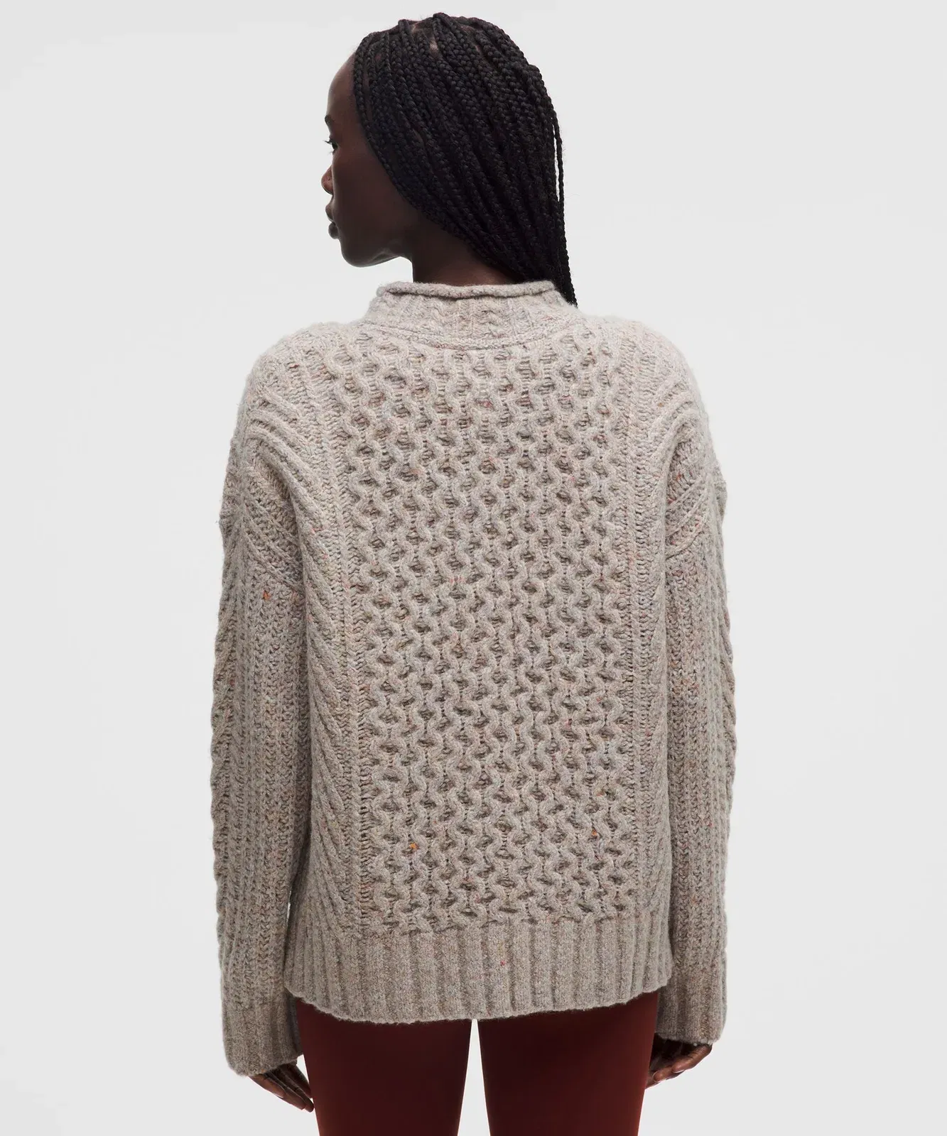 Lululemon Wool-Blend Cable-Knit Sweater