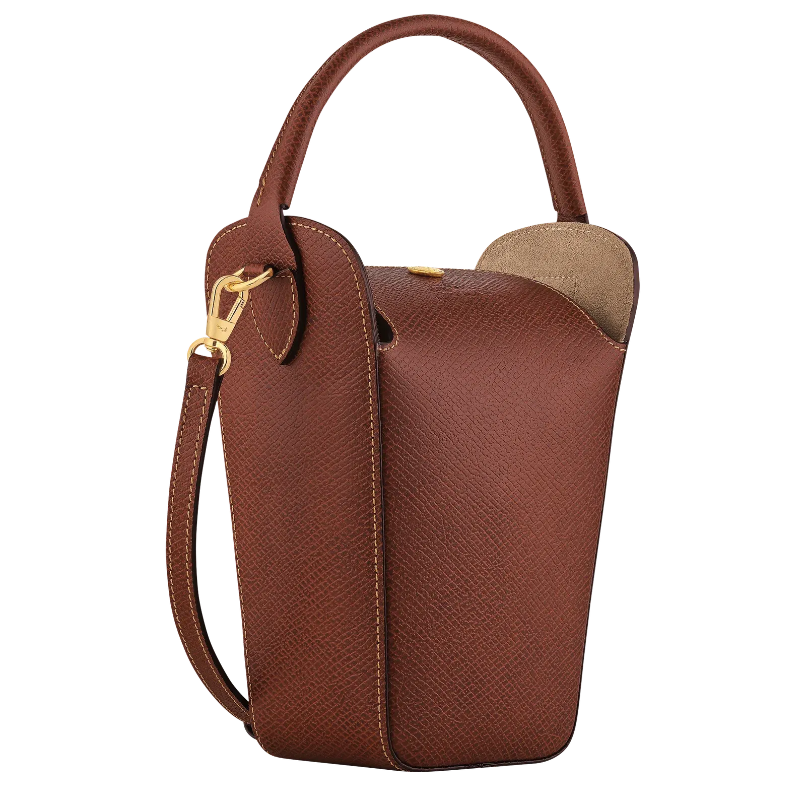 Longchamp Épure Pop corn bag Brown