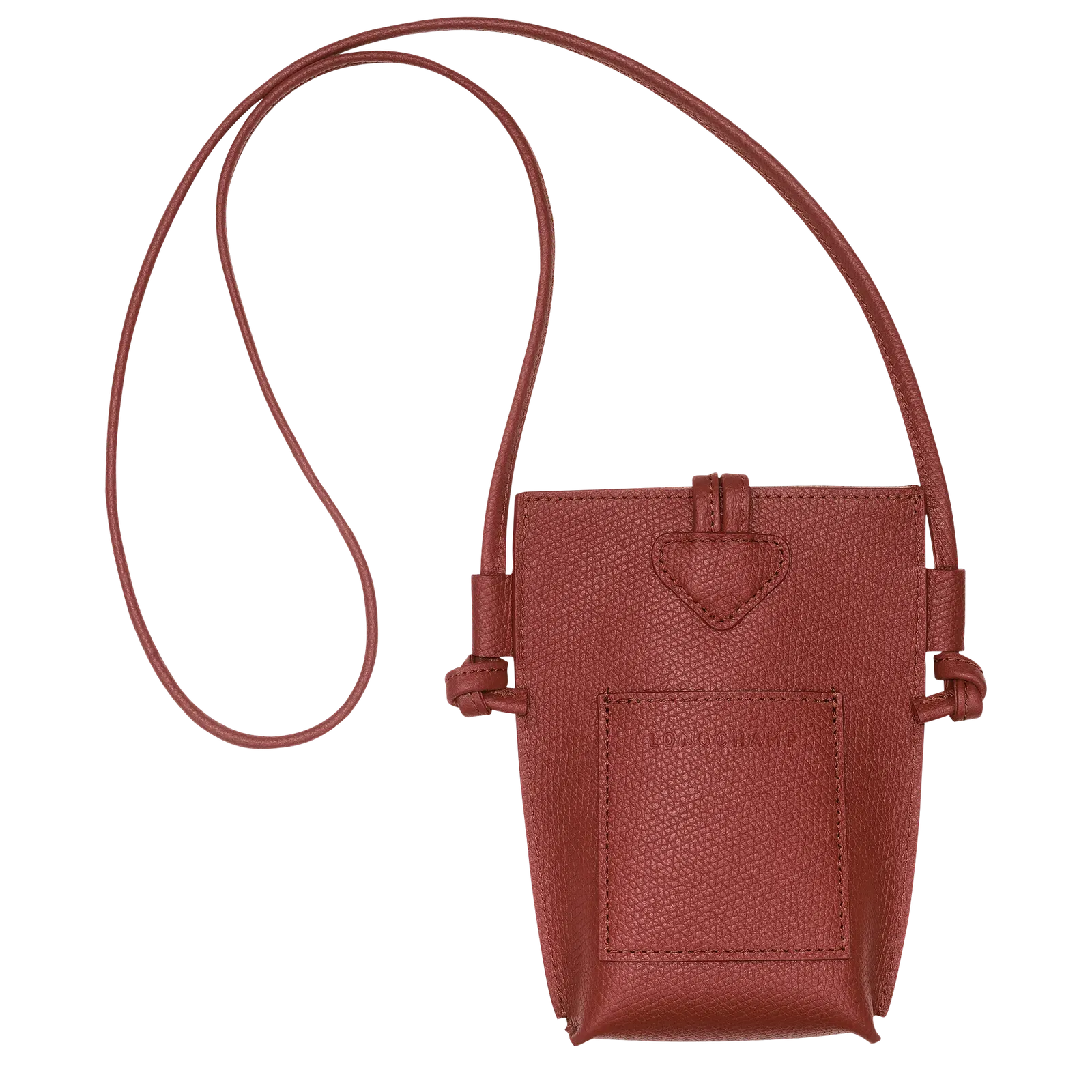 Longchamp Le Roseau Phone case Chestnut