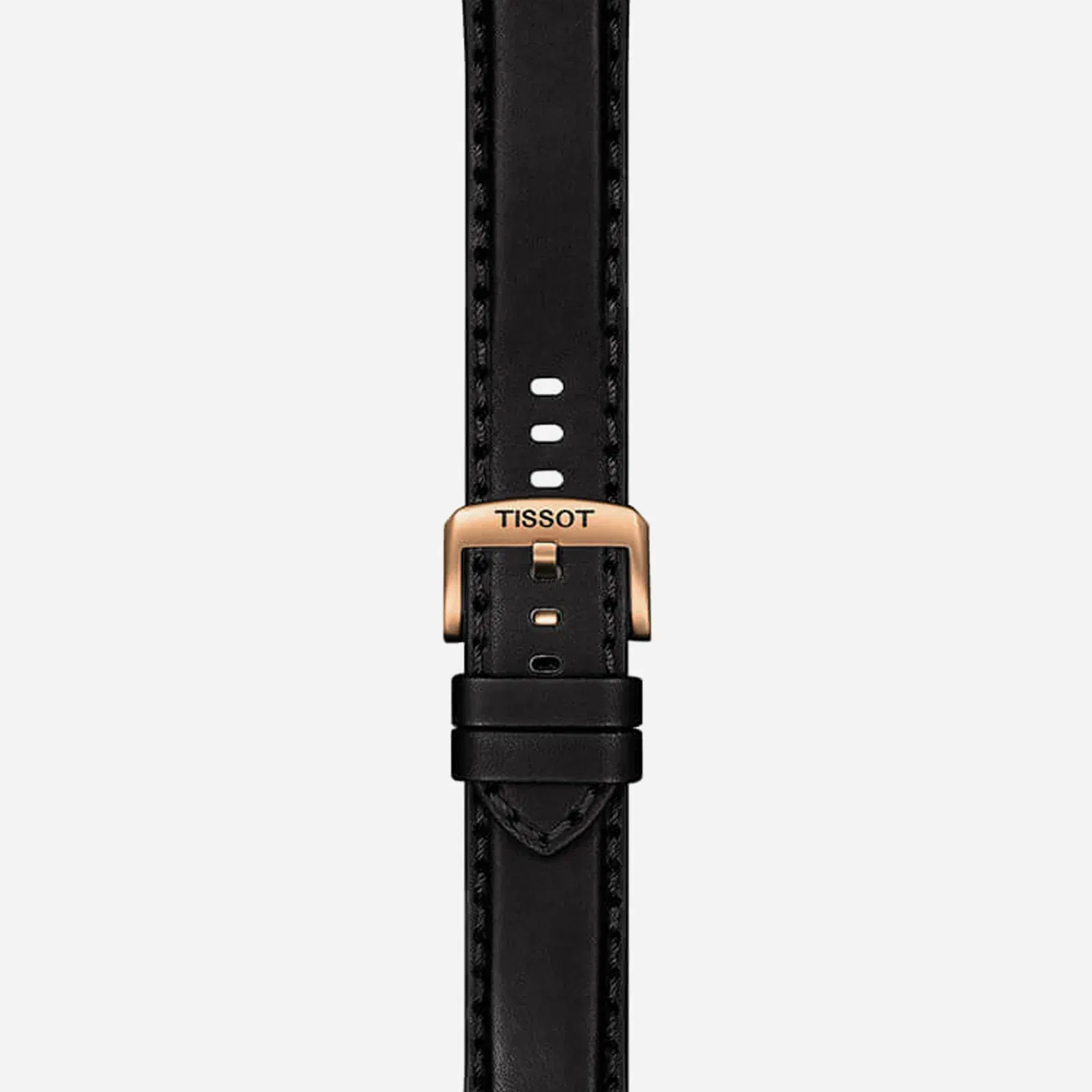 Tissot Supersport Chrono Black Dial Black Leather Strap Watch