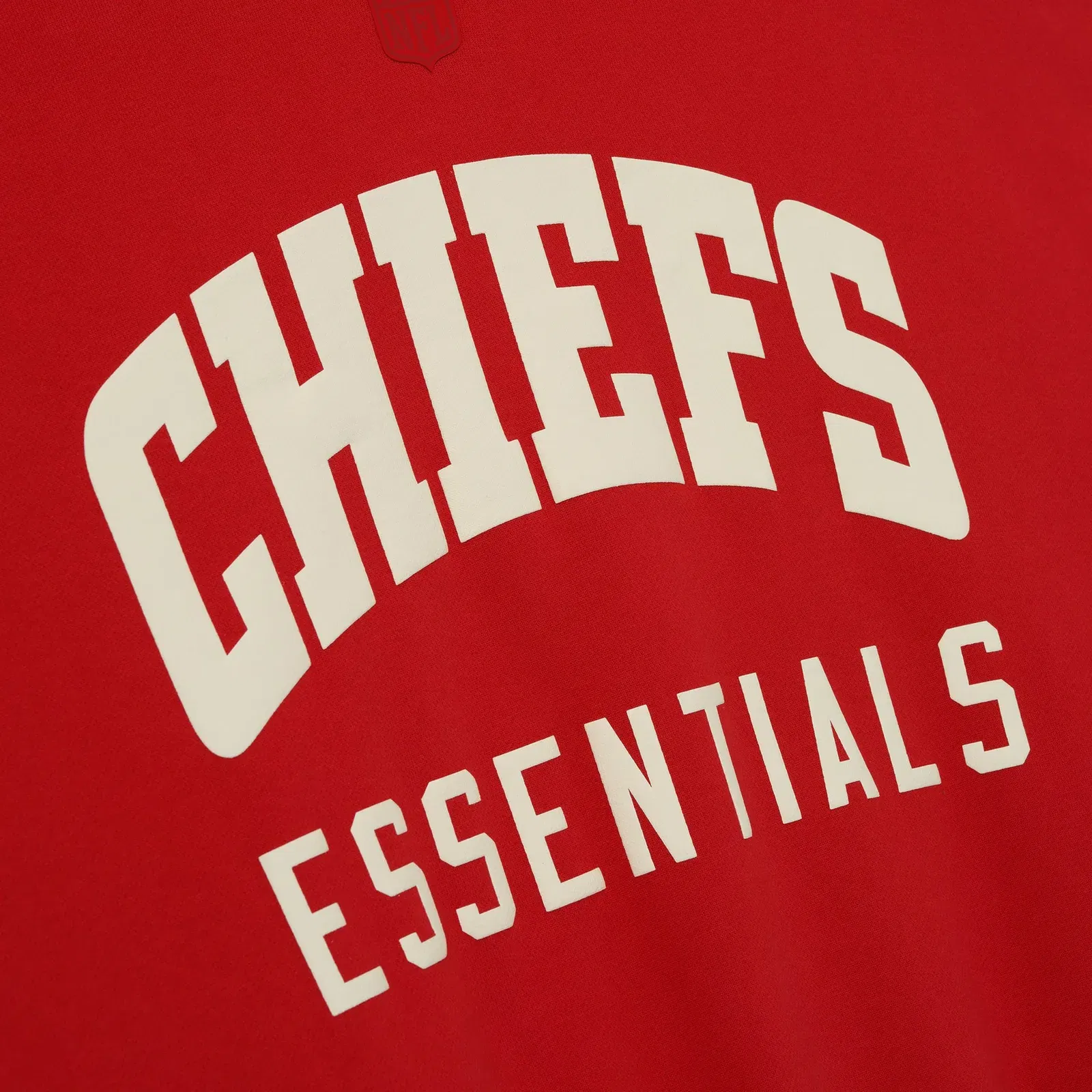 Fear Of God Essentials Chiefs Sport Hoodie Red Concrete Heather