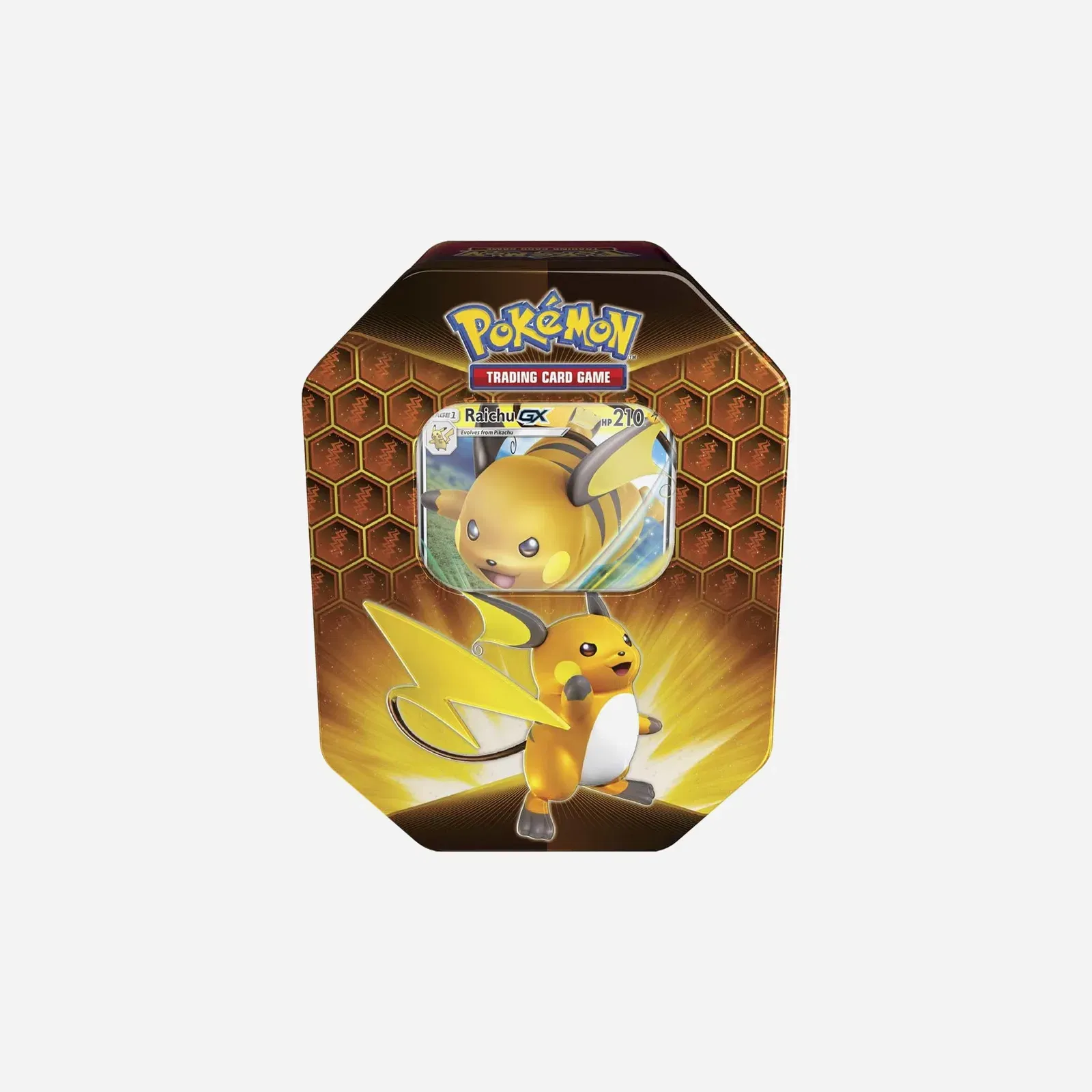 Pokemon TCG Hidden Fates Raichu Tin