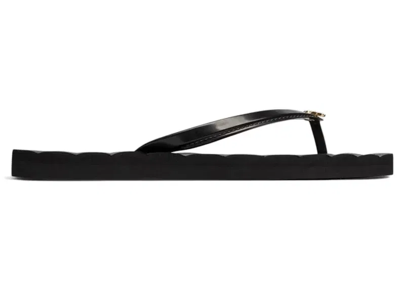 Tory Burch Kira Flip Flops Black (Women's)