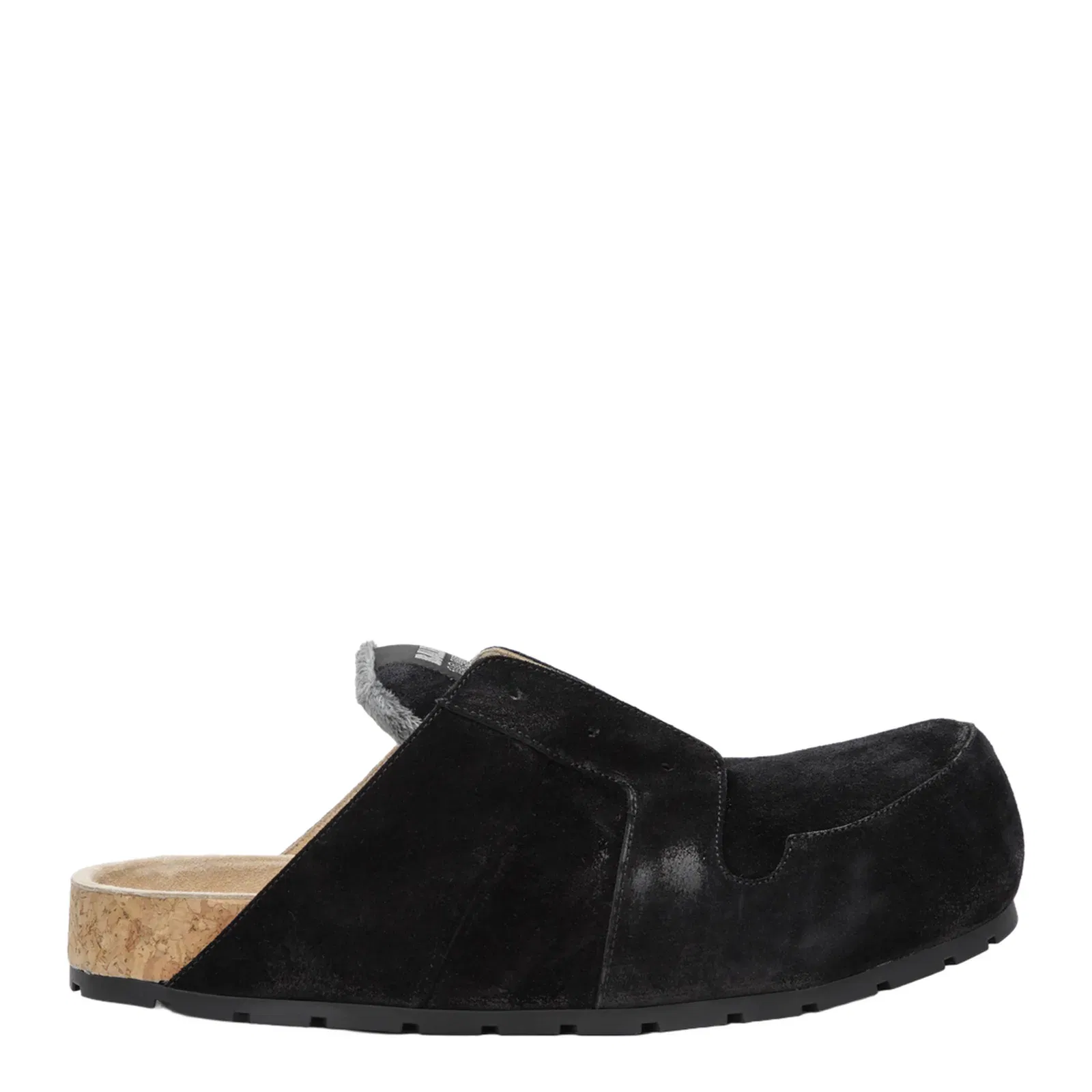 Dumbo Sabot in Distressed Suede Calfskin