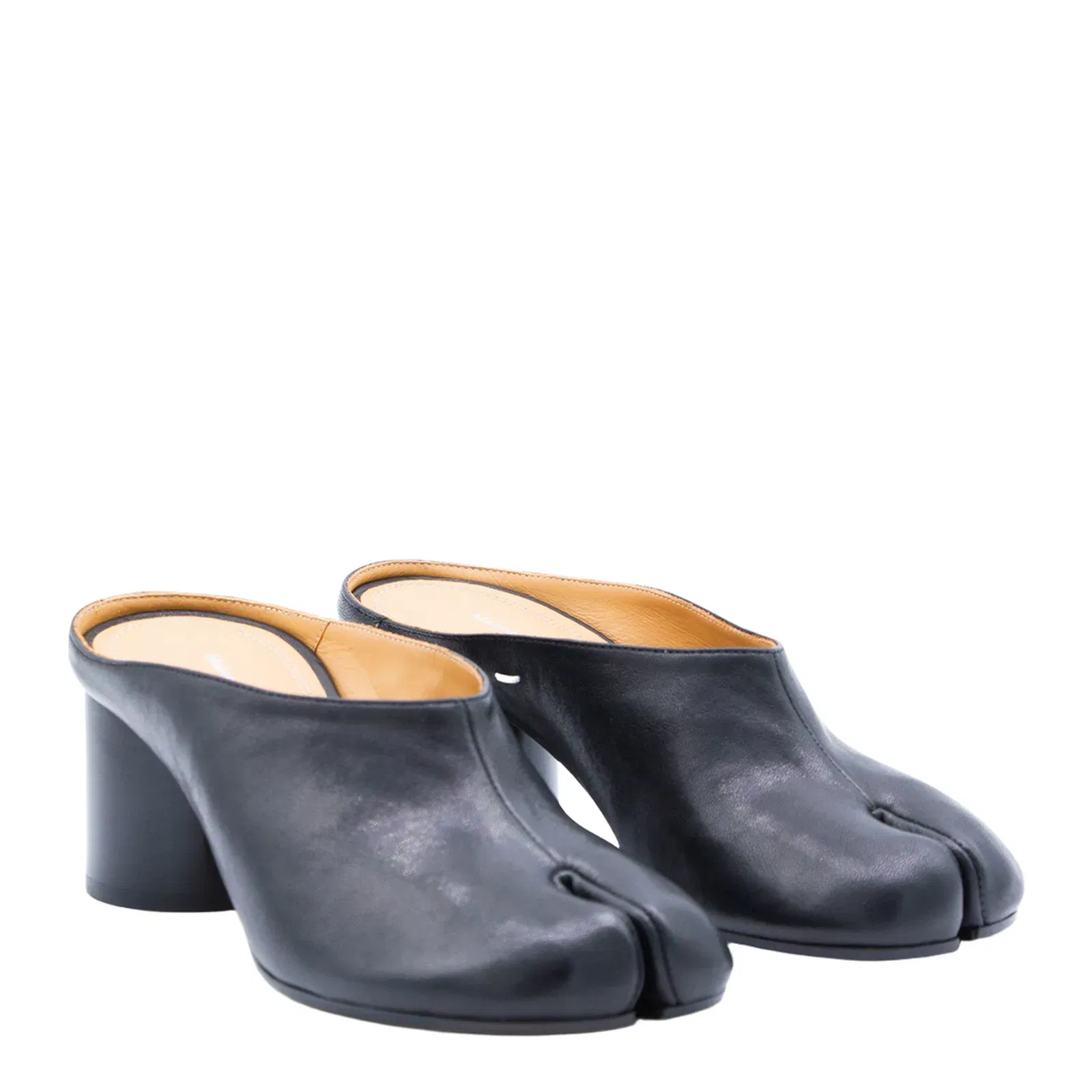Black Tabi Mule Pumps