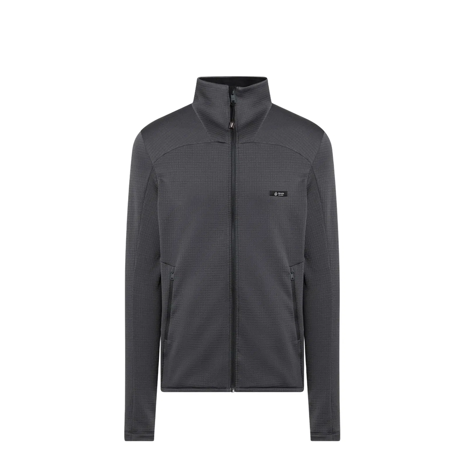 Grey Technical-Fabric Sweatshirt