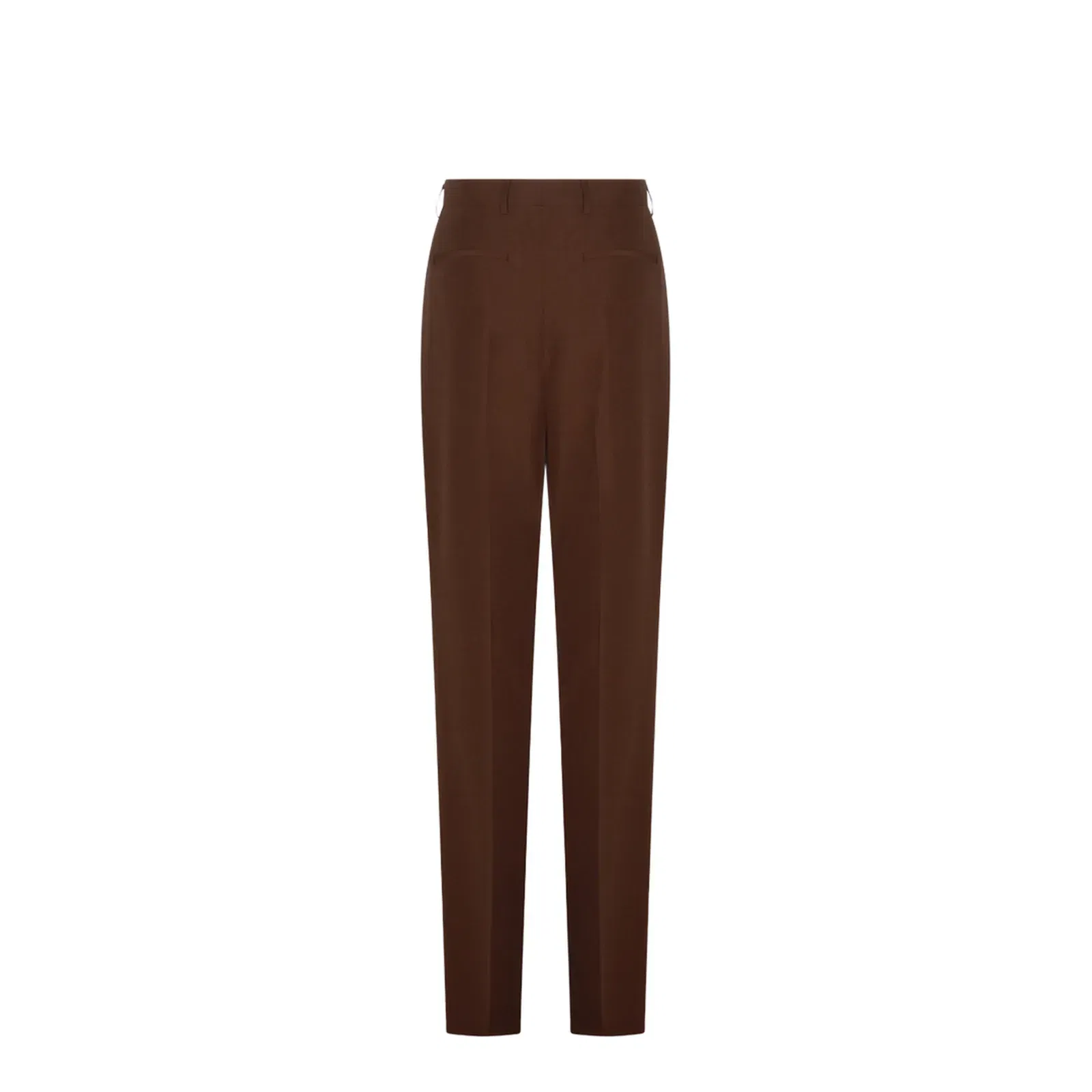 Wide Fit Trousers In Brown