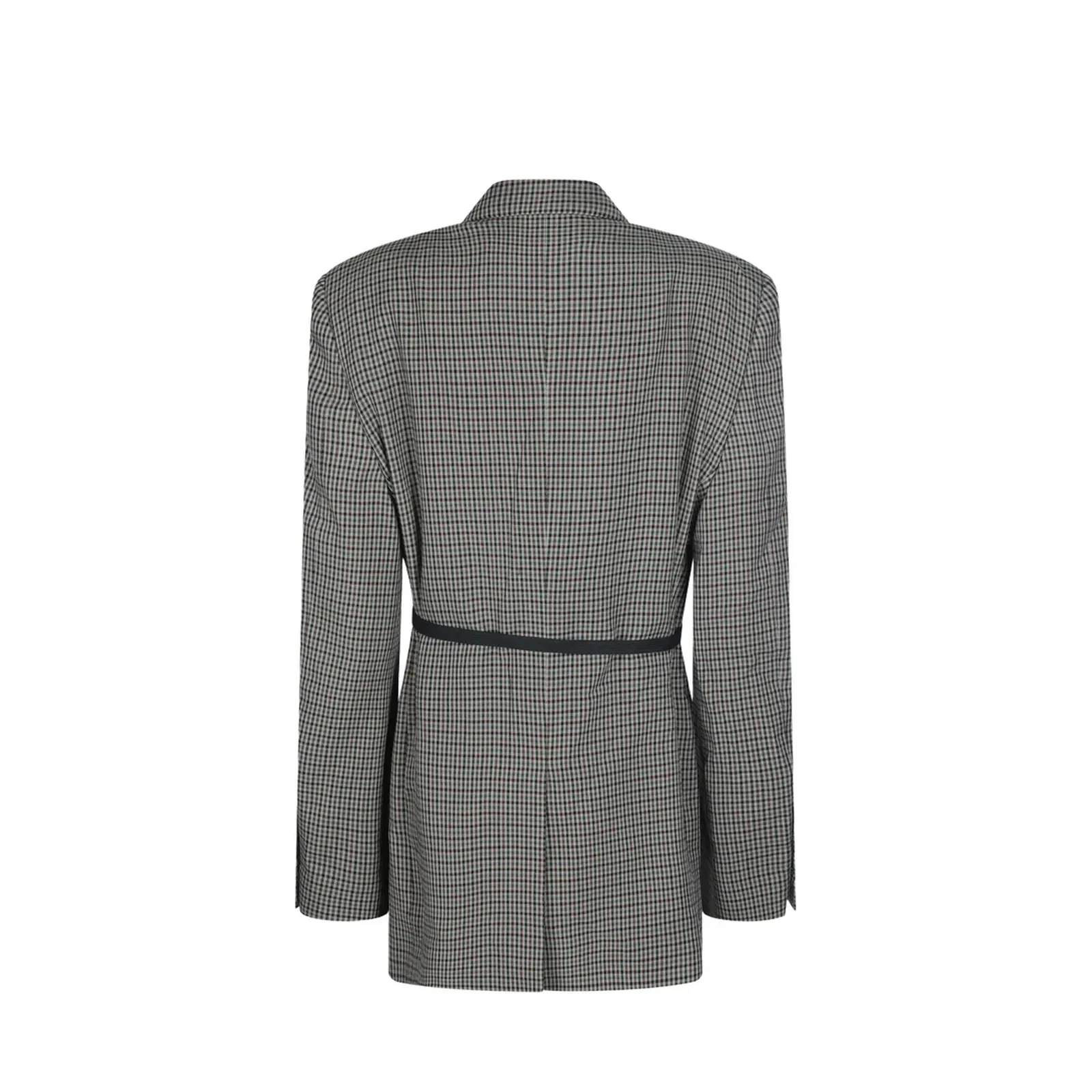 Wrap Tailored Jacket in Khaki/Brown