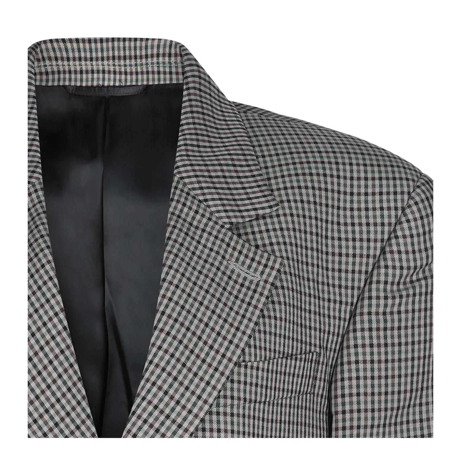 Wrap Tailored Jacket in Khaki/Brown