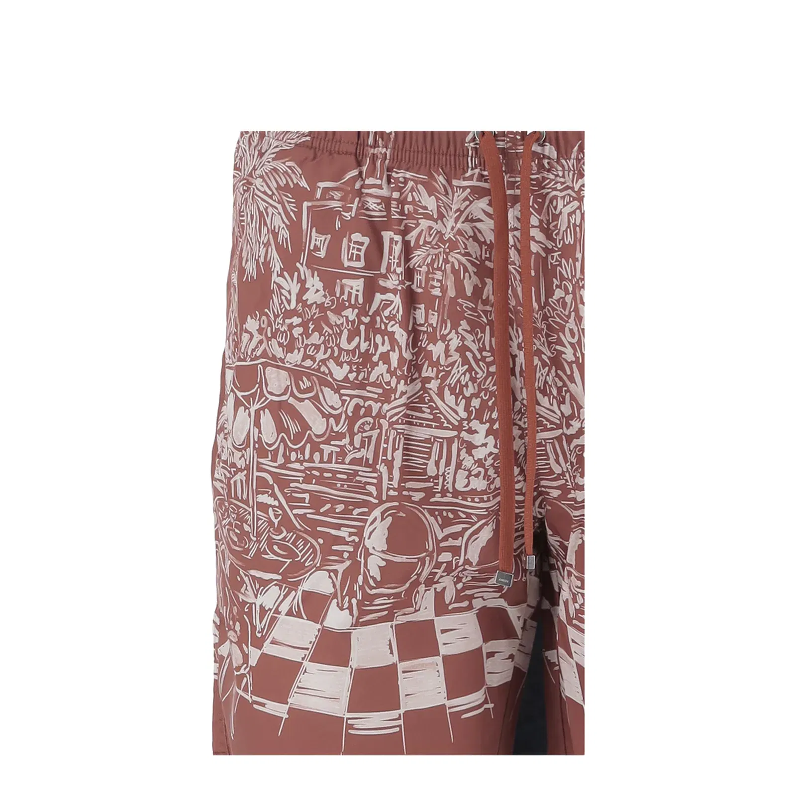 Men's Technical Fabric Swimsuit Red