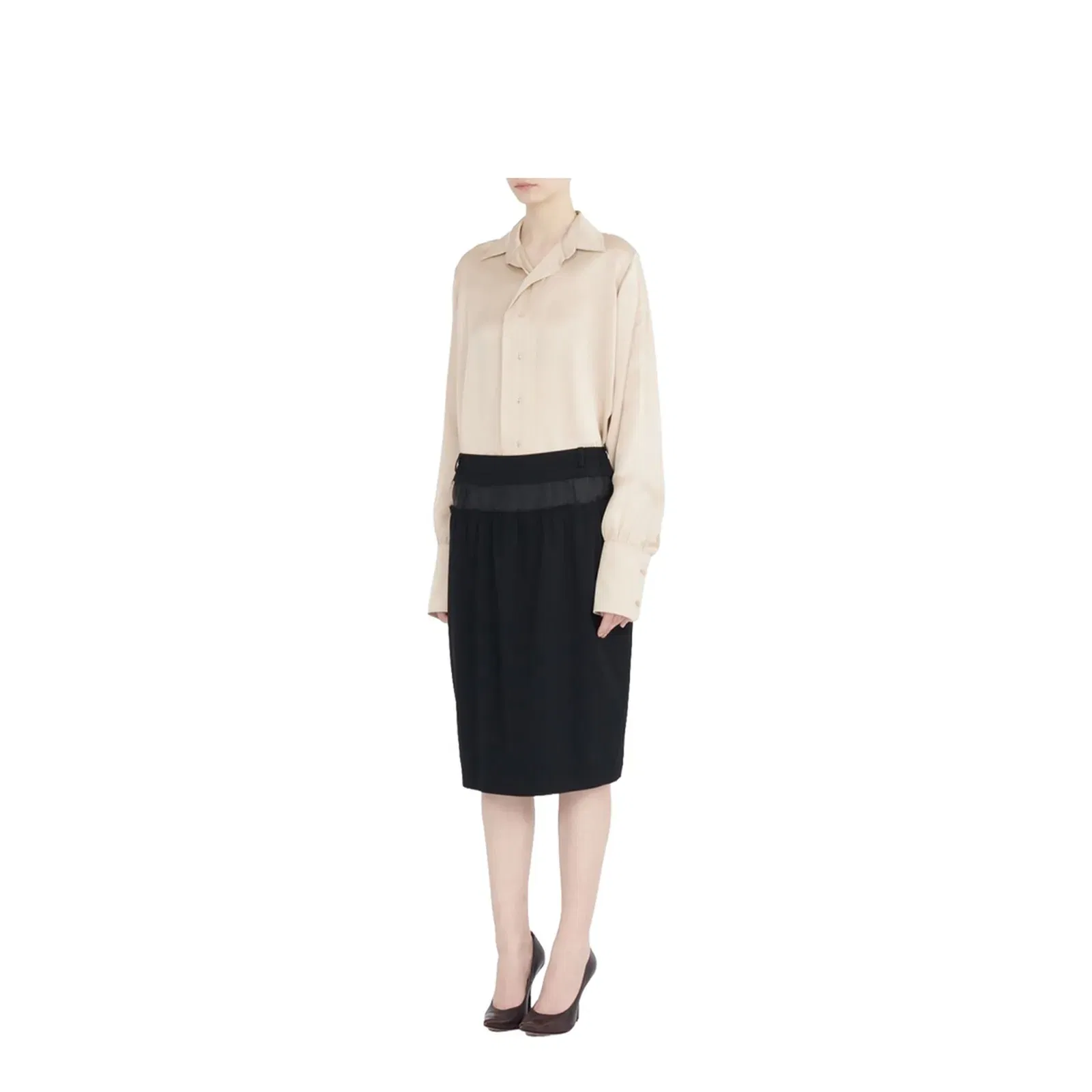 Four Stitches Midi Skirt