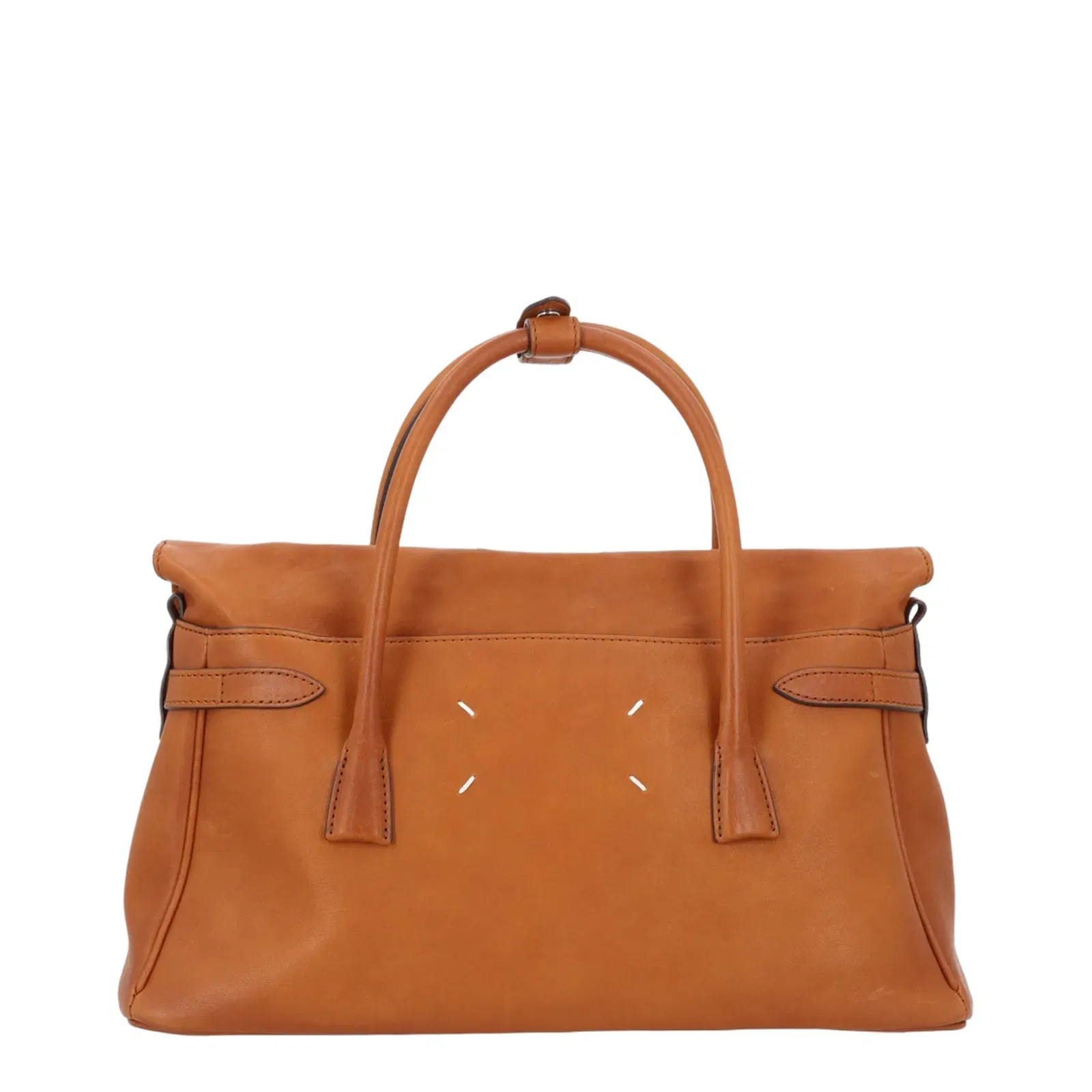 5AC Medium Goatskin Handbag - Vintage Cognac