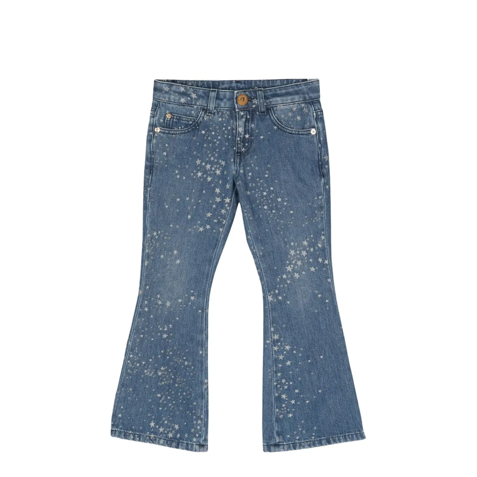 Glitter Print Jeans - Blue