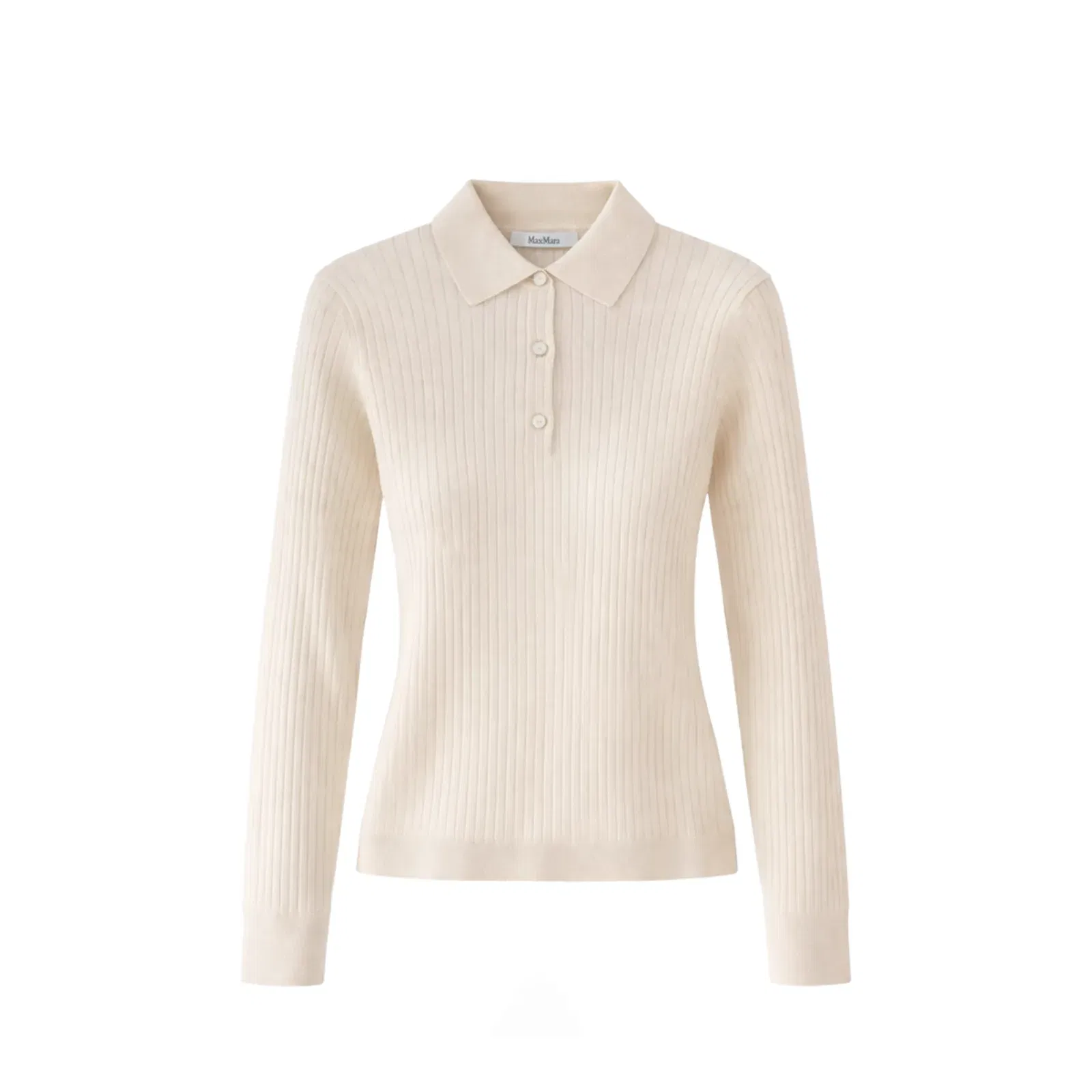 Ribbed Polo with Buttons