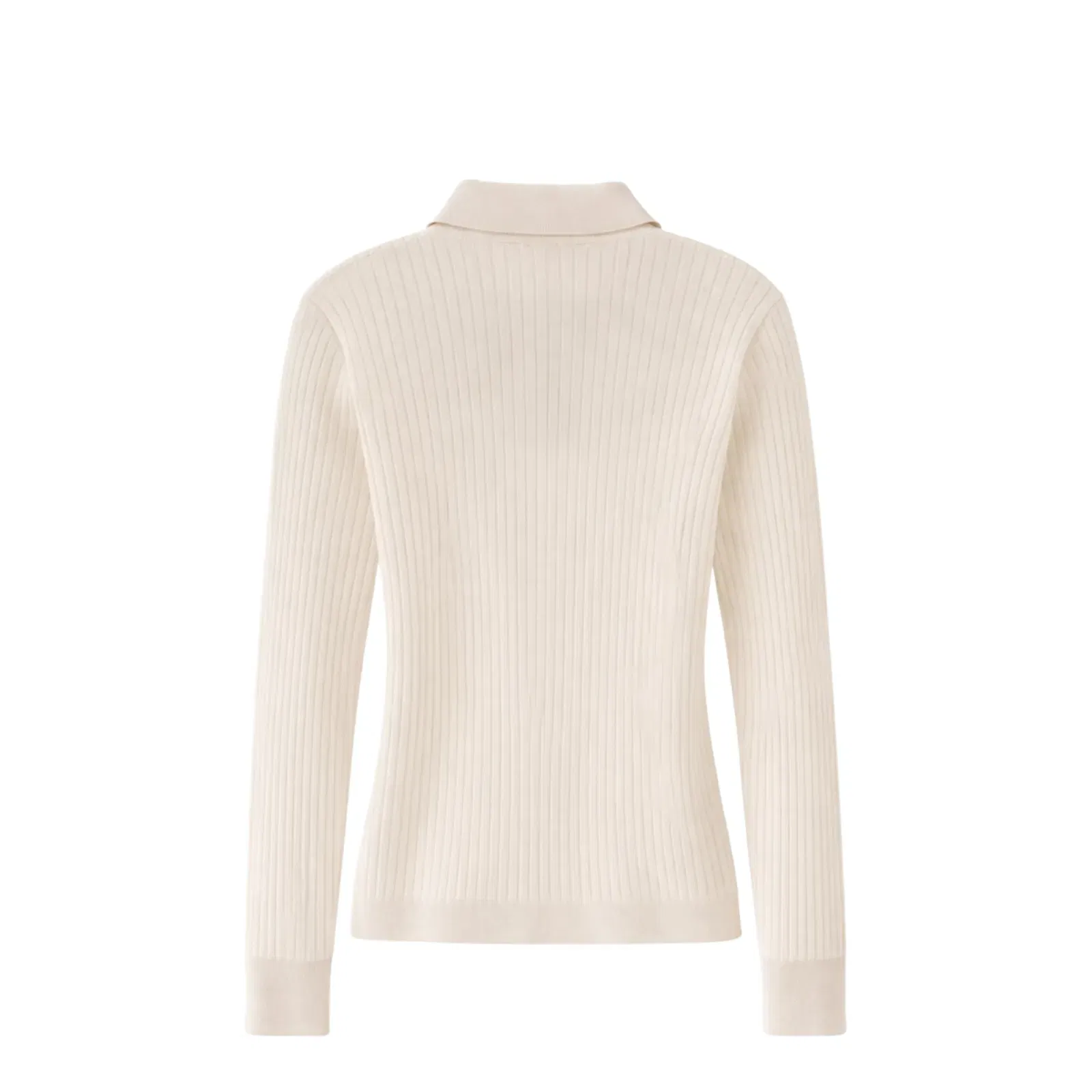 Ribbed Polo with Buttons