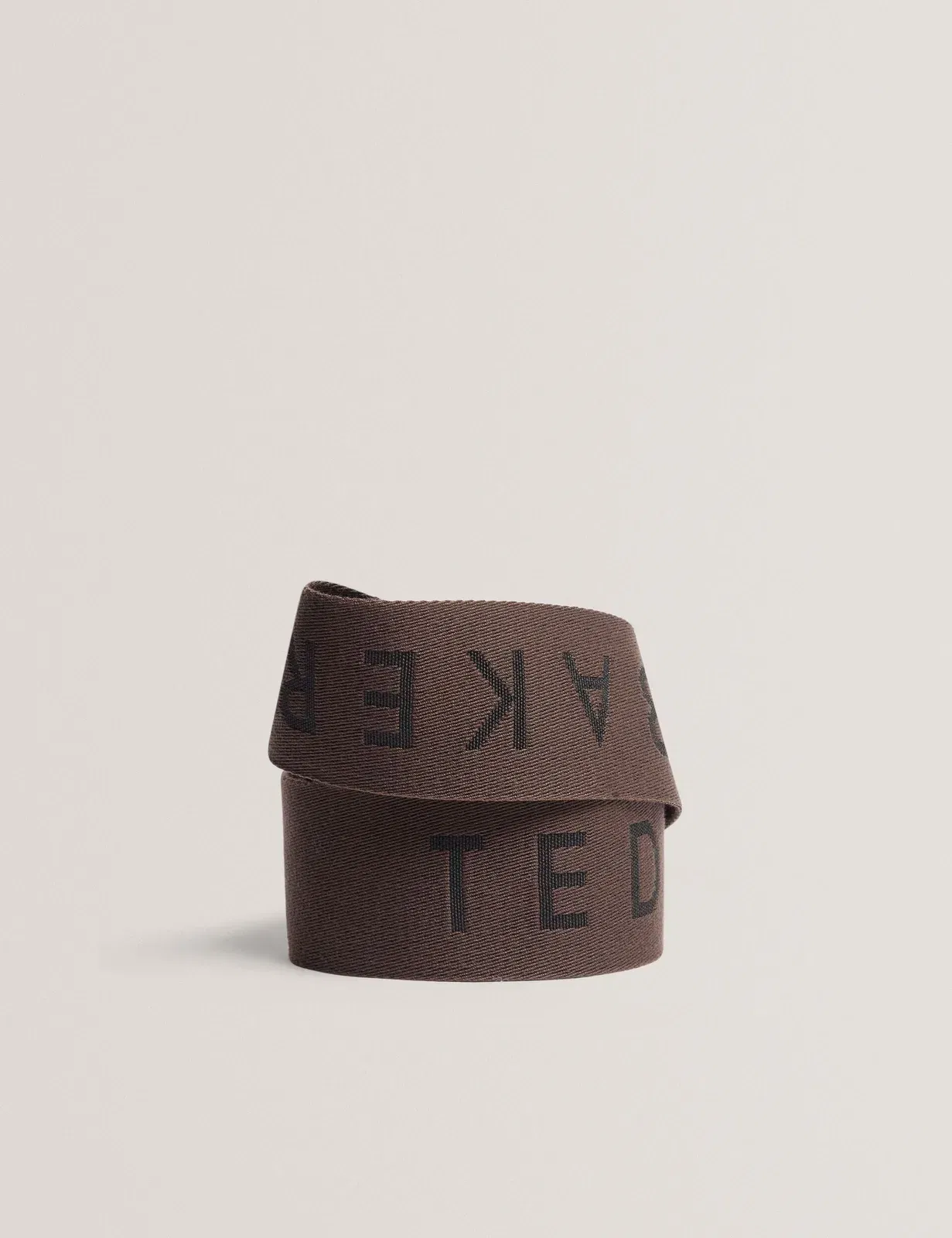 Ted Baker Wylow Logo Webbing Crossbody Bag Strap Chocolate Women's