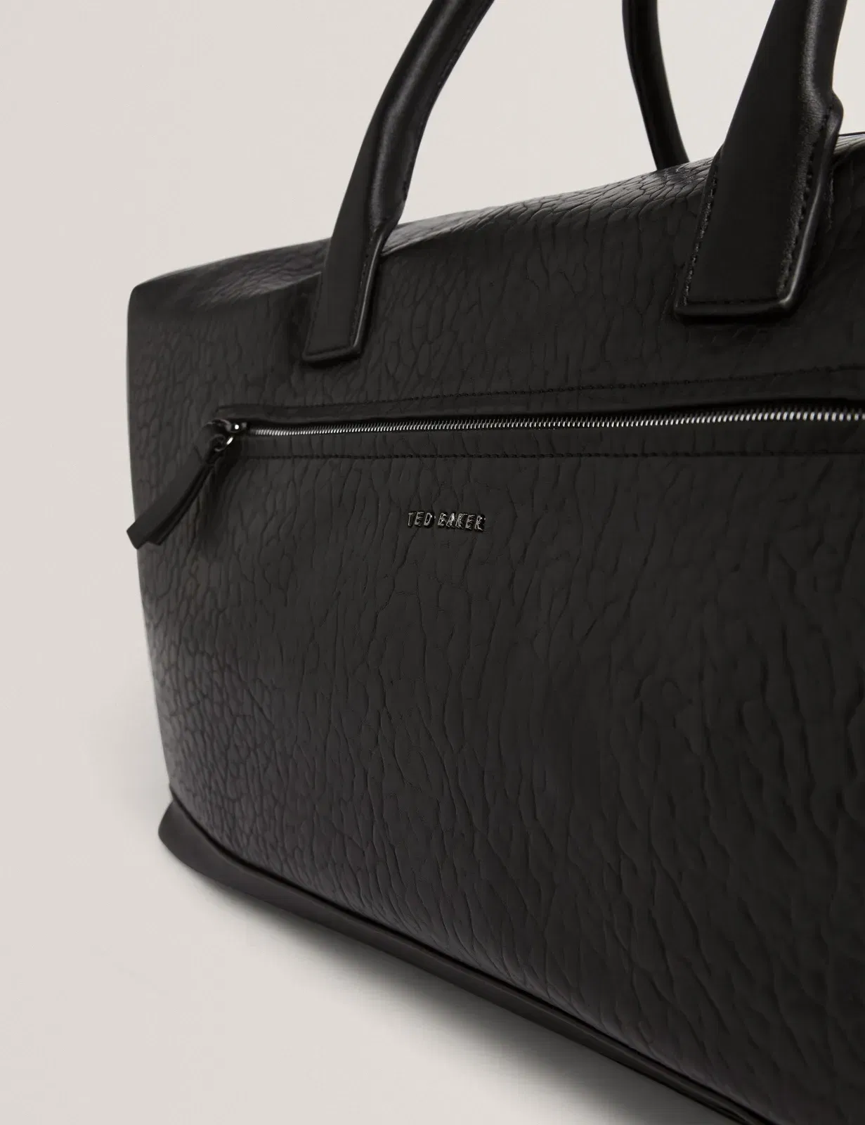 Ted Baker Persie Large Pebbled Faux Leather Holdall Bag Black