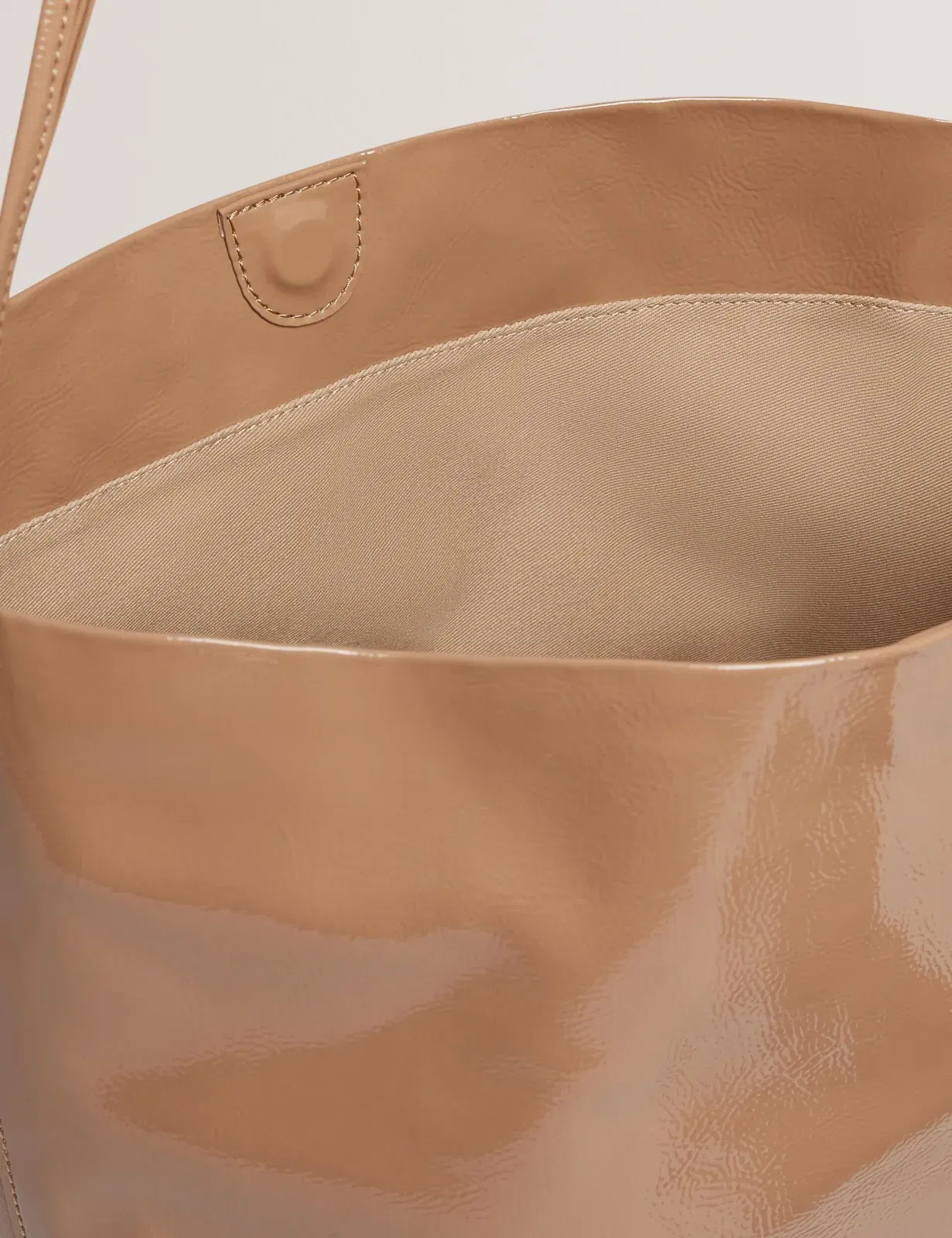 Ted Baker Kamilaa Crinkled Pu Slim Strap Bucket Bag Camel Women's