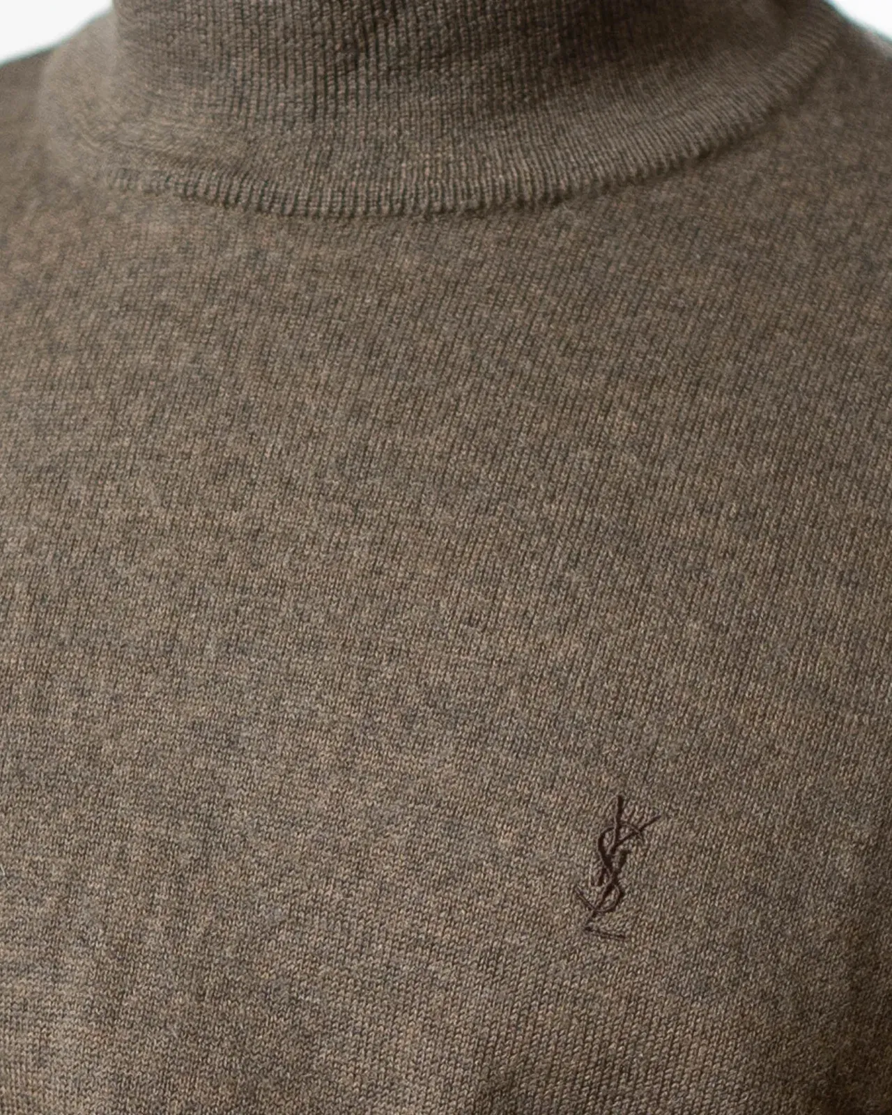 Yves Saint Laurent Vintage Turtleneck Sweater - Brown (M)
