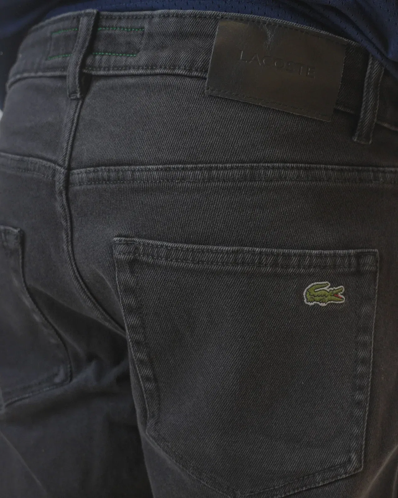 Lacoste Washed Black Denim Pants (32)