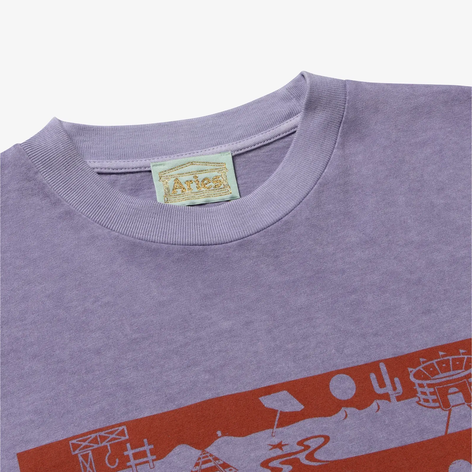 Aries FADED WINGDINGS LS T-Shirt { PURPLE