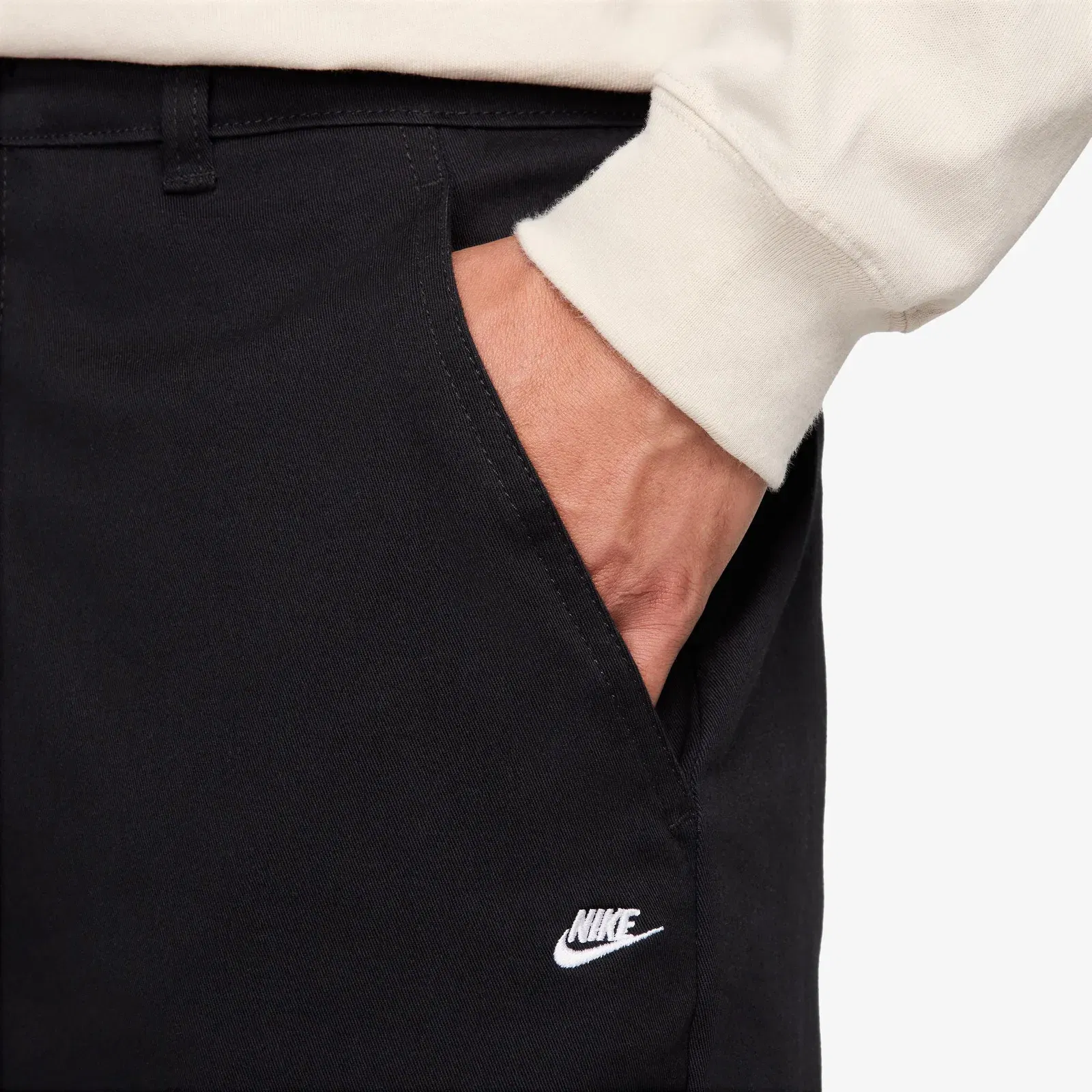 NIKE LIFE EI CHINO PANTS { BLACK/WHITE