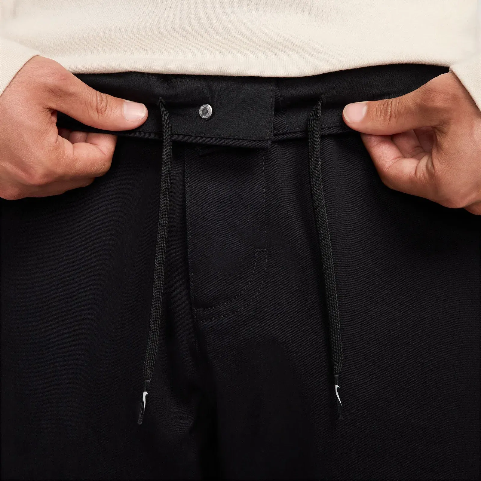 NIKE LIFE EI CHINO PANTS { BLACK/WHITE