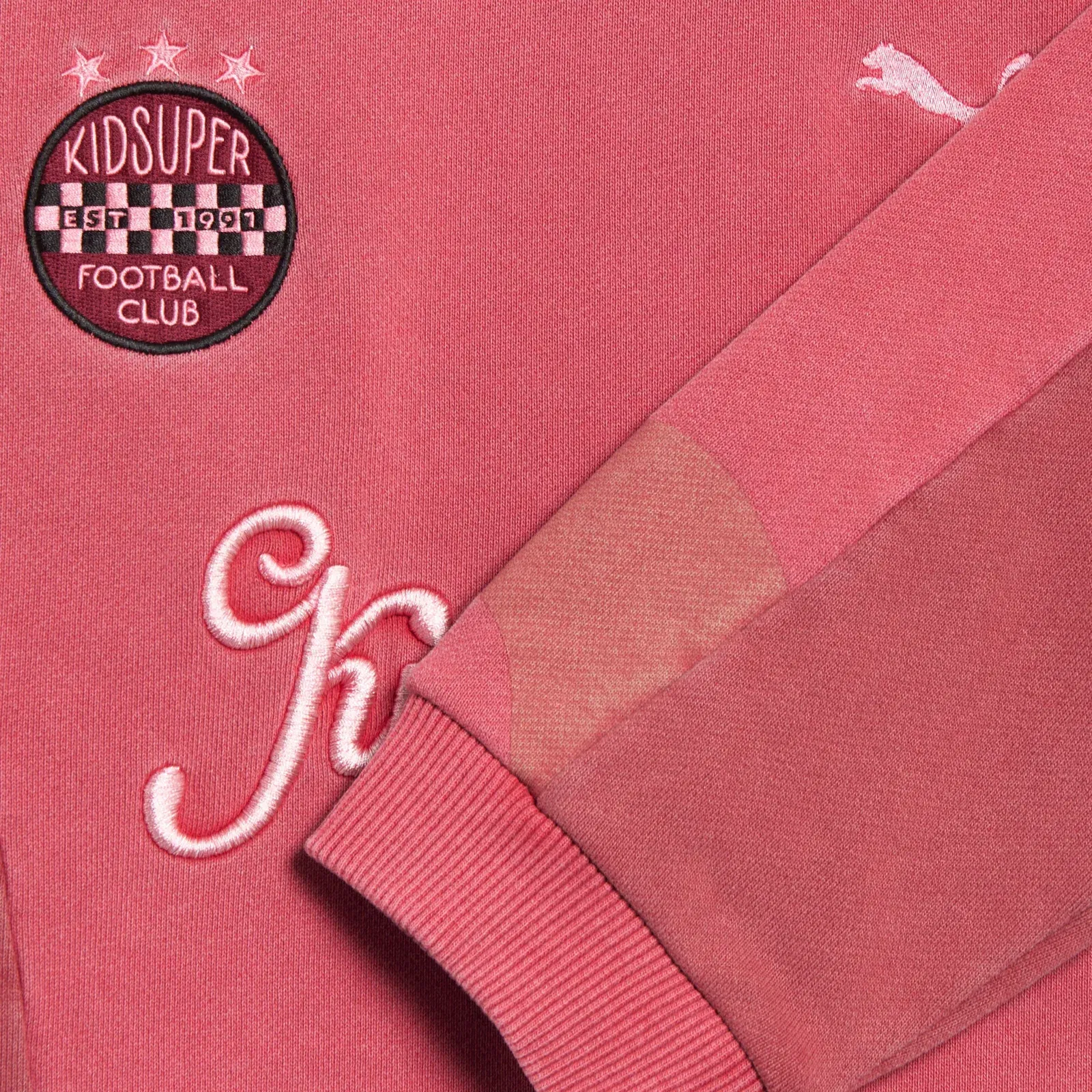 PUMA x KIDSUPER CREW SWEAT { RED