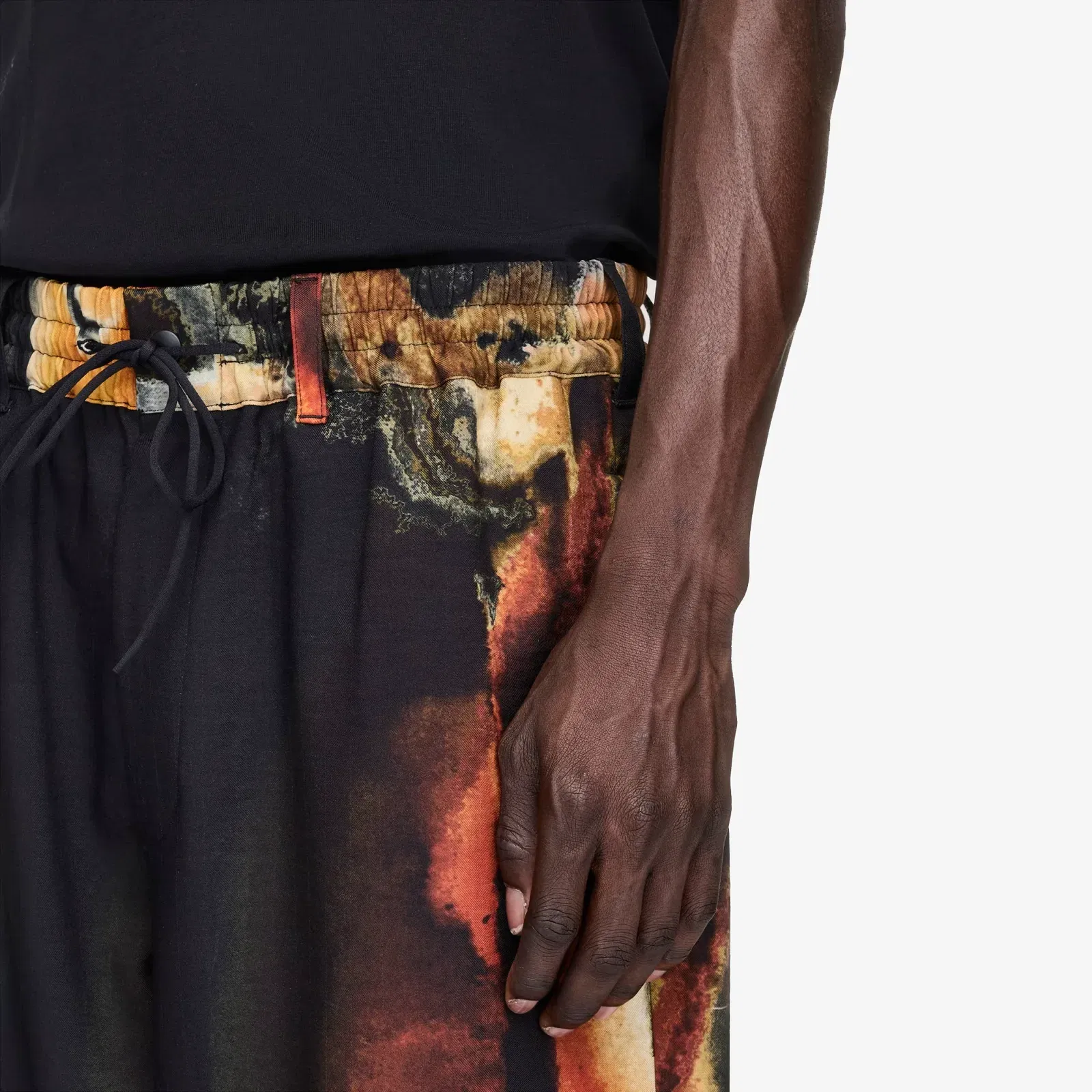 Y-3 AOP SPORT UNIFORM TRACK PANTS { BLACK/MULTI