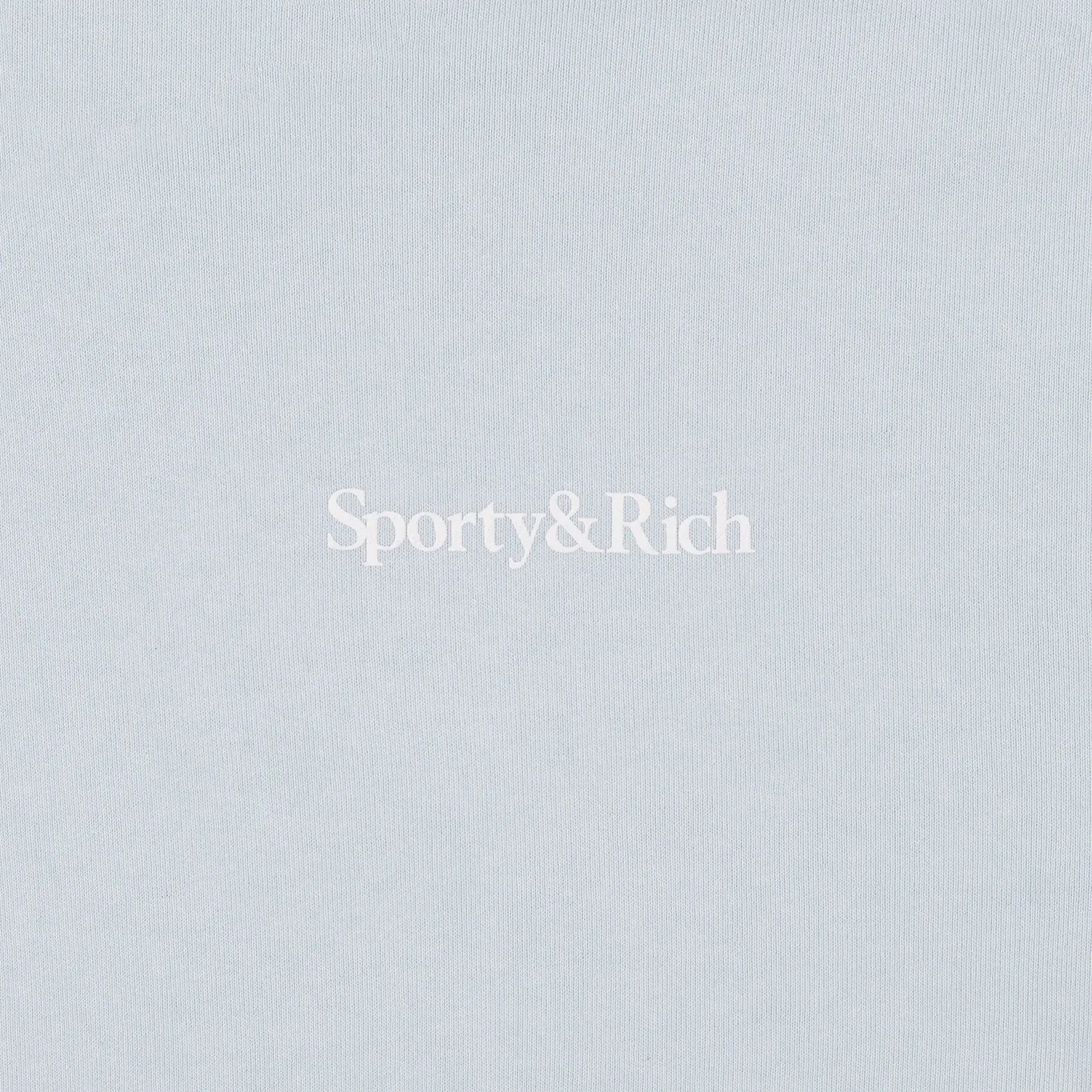 SPORTY & RICH EAT MORE VEGGIES HOODIE { BABY BLUE/WHITE