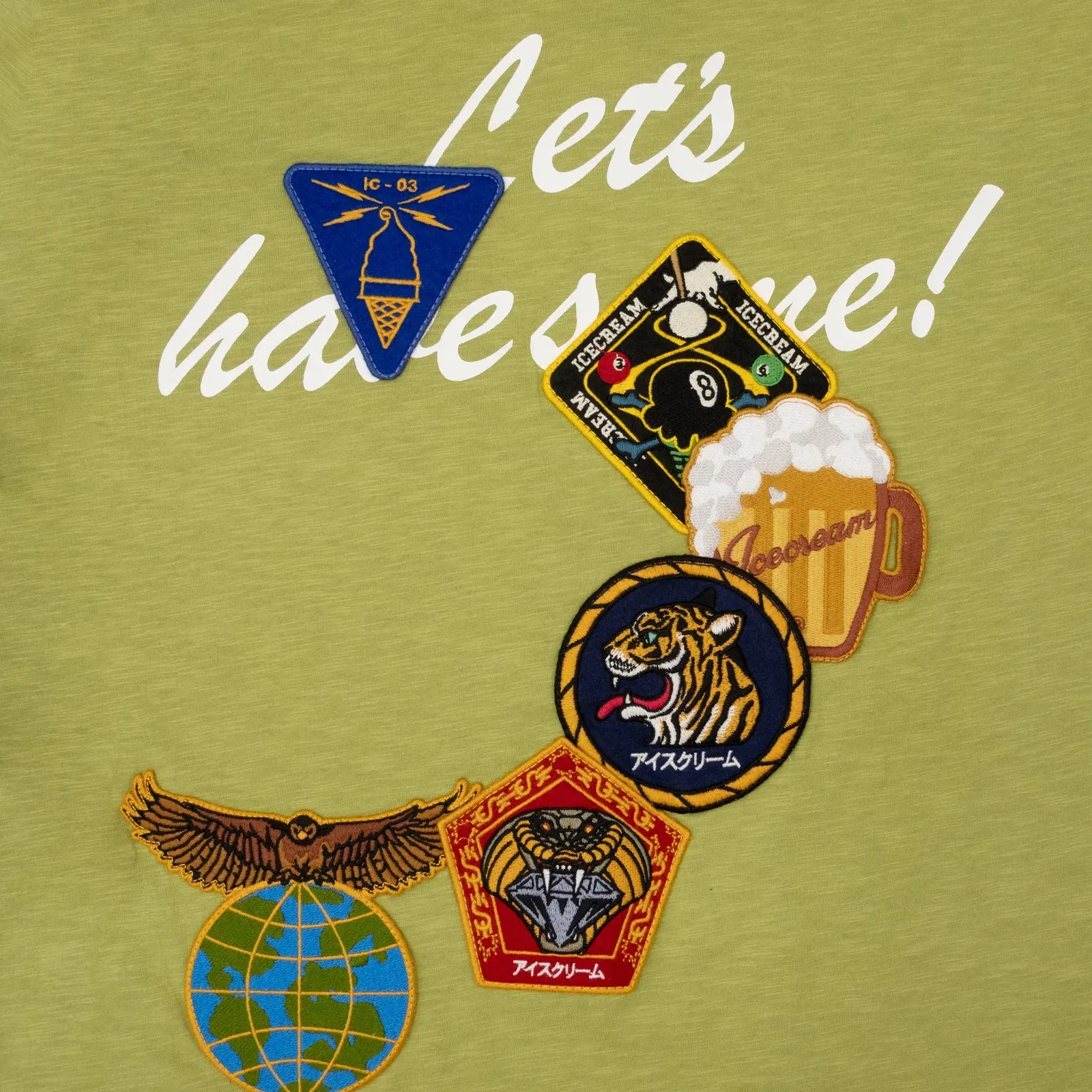 Icecream PATCHES S/S KNIT { FERN