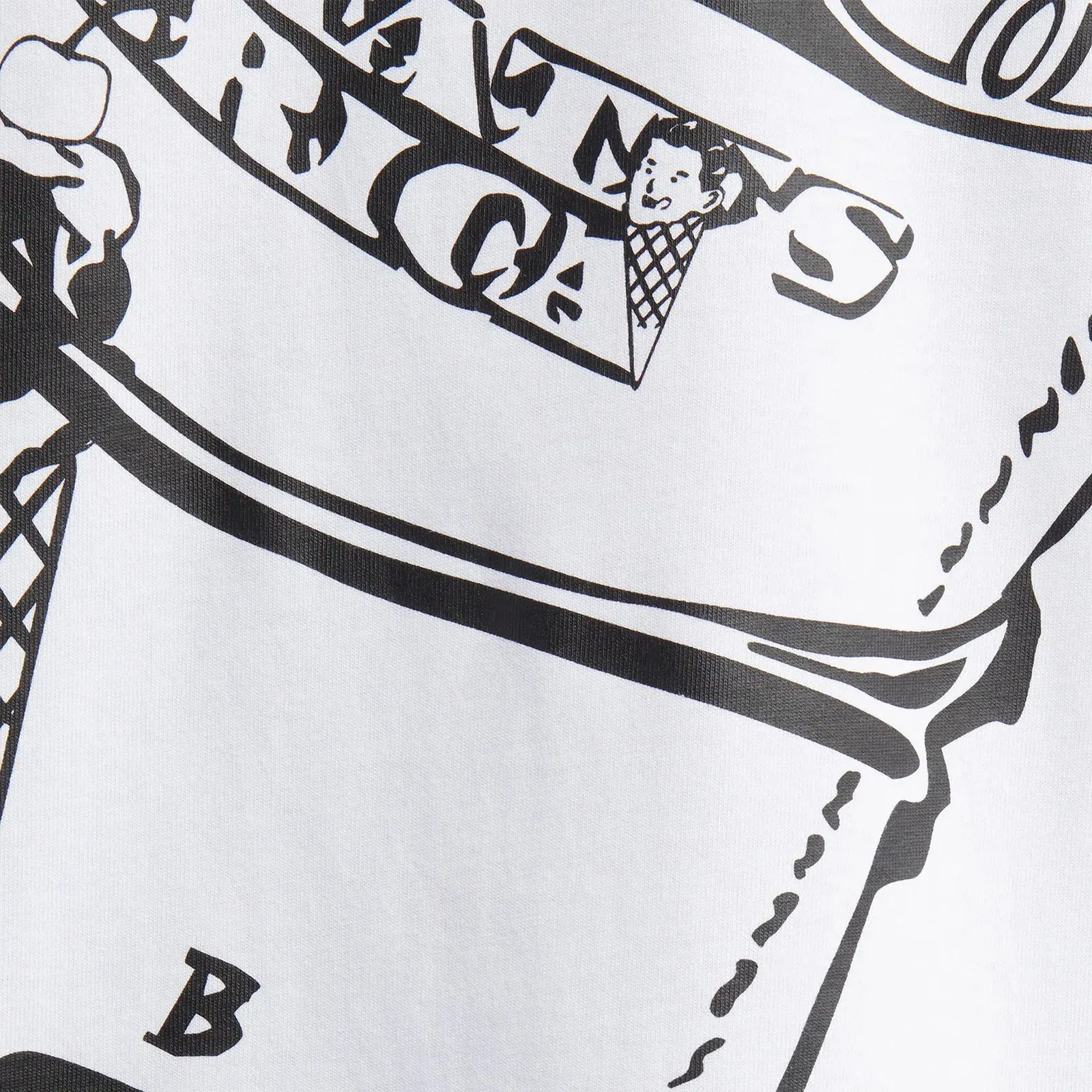 Icecream ROLL S/S T-Shirt { WHITE